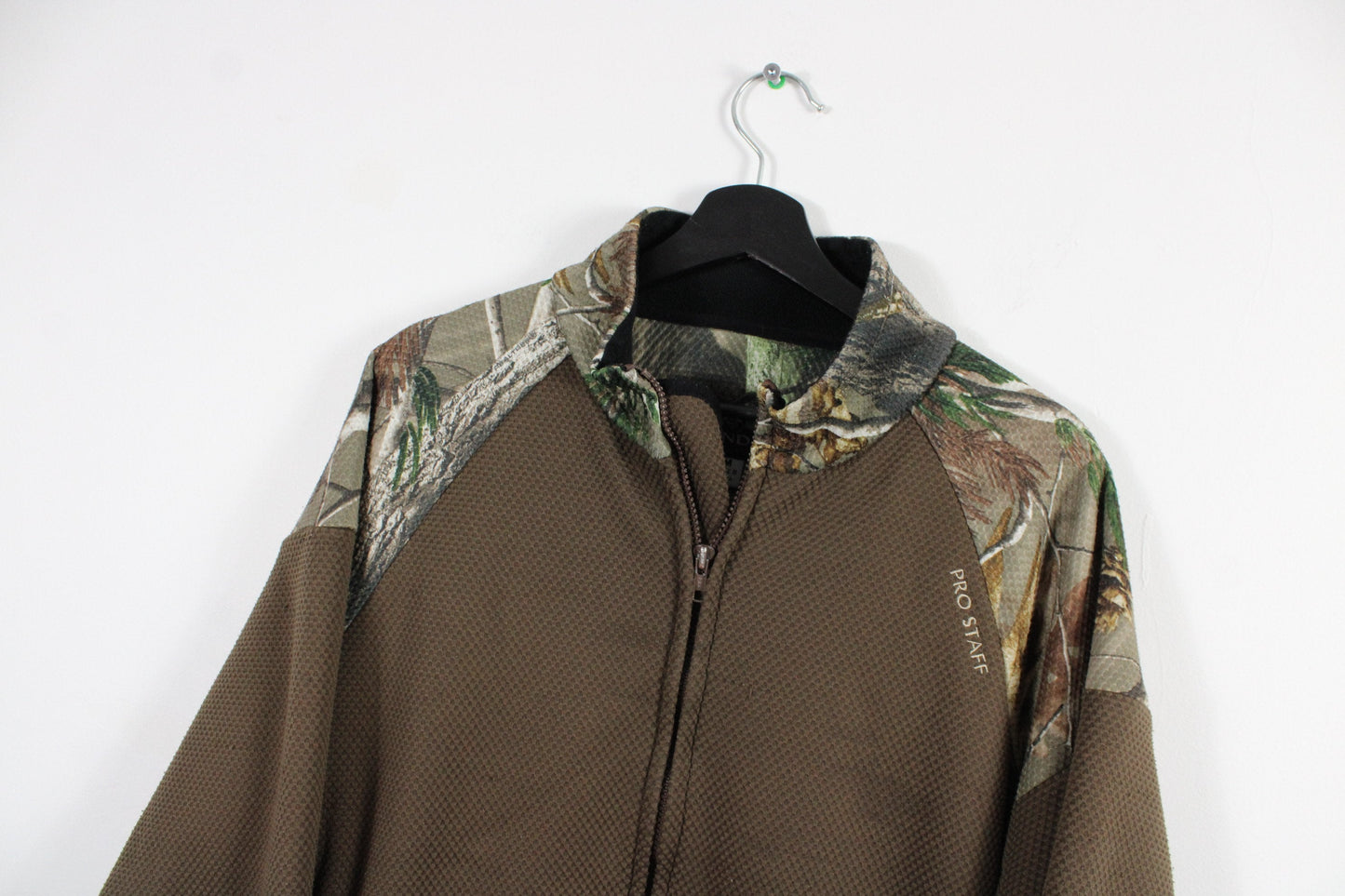 Forest Camo Jacket / Vintage 90s Camouflage Hunting Coat / Hunter