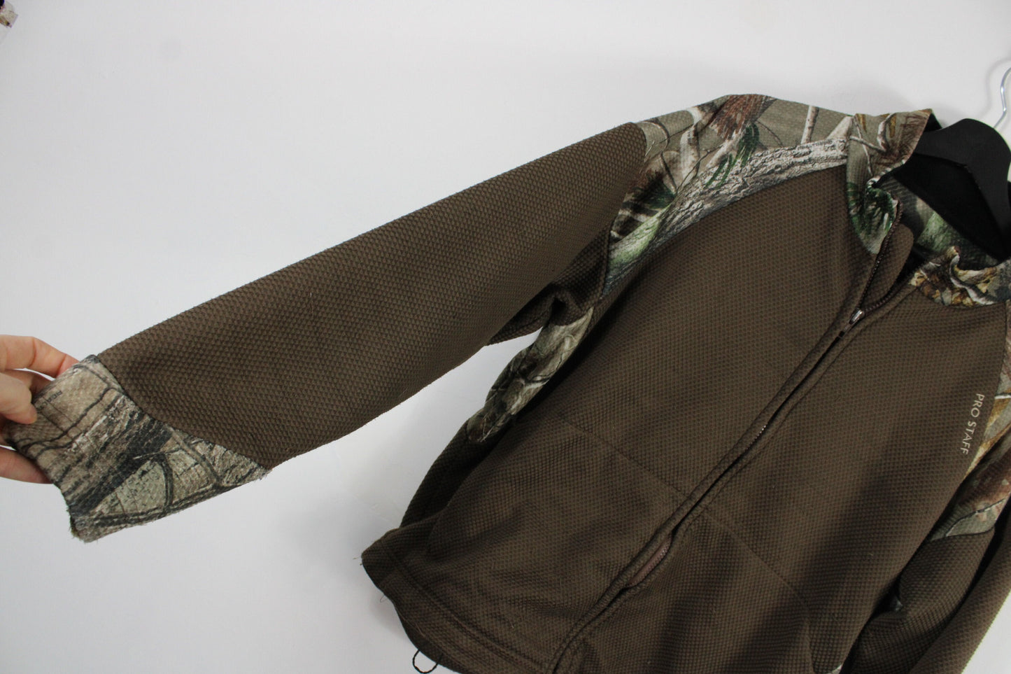 Forest Camo Jacket / Vintage 90s Camouflage Hunting Coat / Hunter