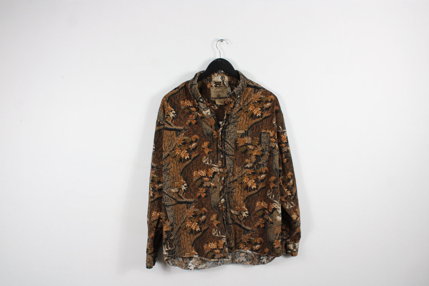 Forest Camo Jacket / Vintage 90s Real Tree Camouflage Hunting Coat / Hunter