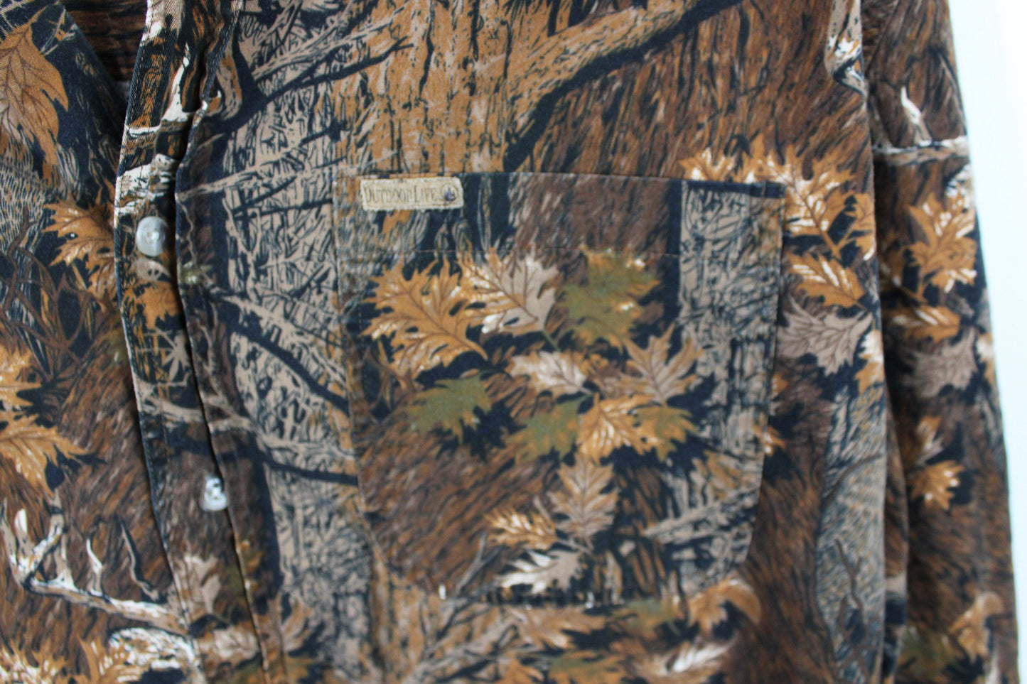 Forest Camo Jacket / Vintage 90s Real Tree Camouflage Hunting Coat / Hunter