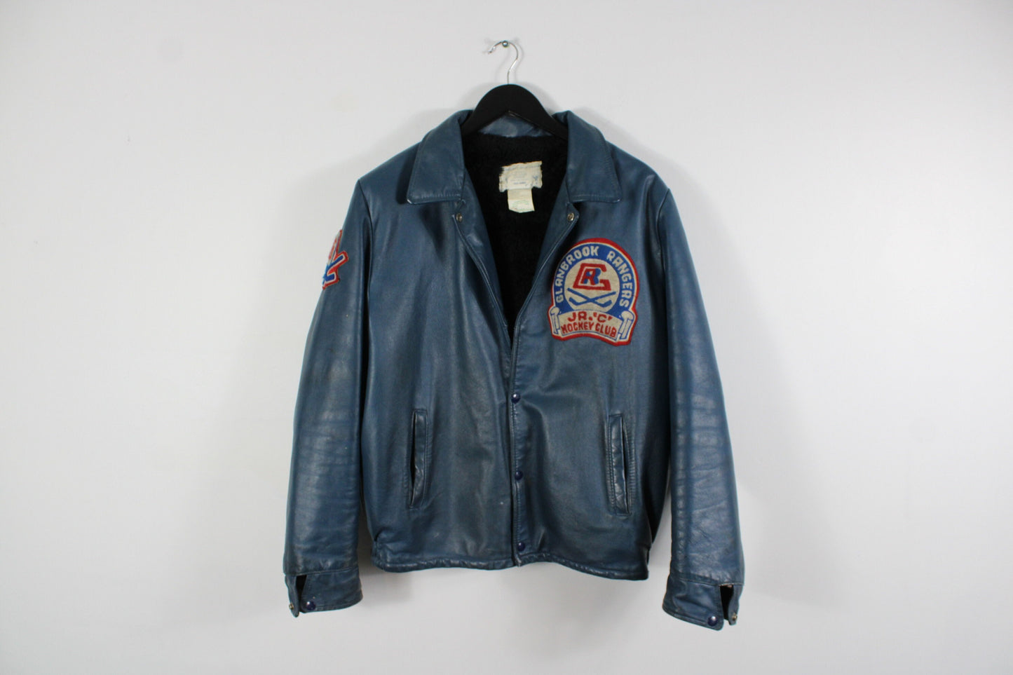 Varsity Sports Jacket / Vintage Hockey Leather Letterman Bomber Coat / 1950's / 60's Clothing