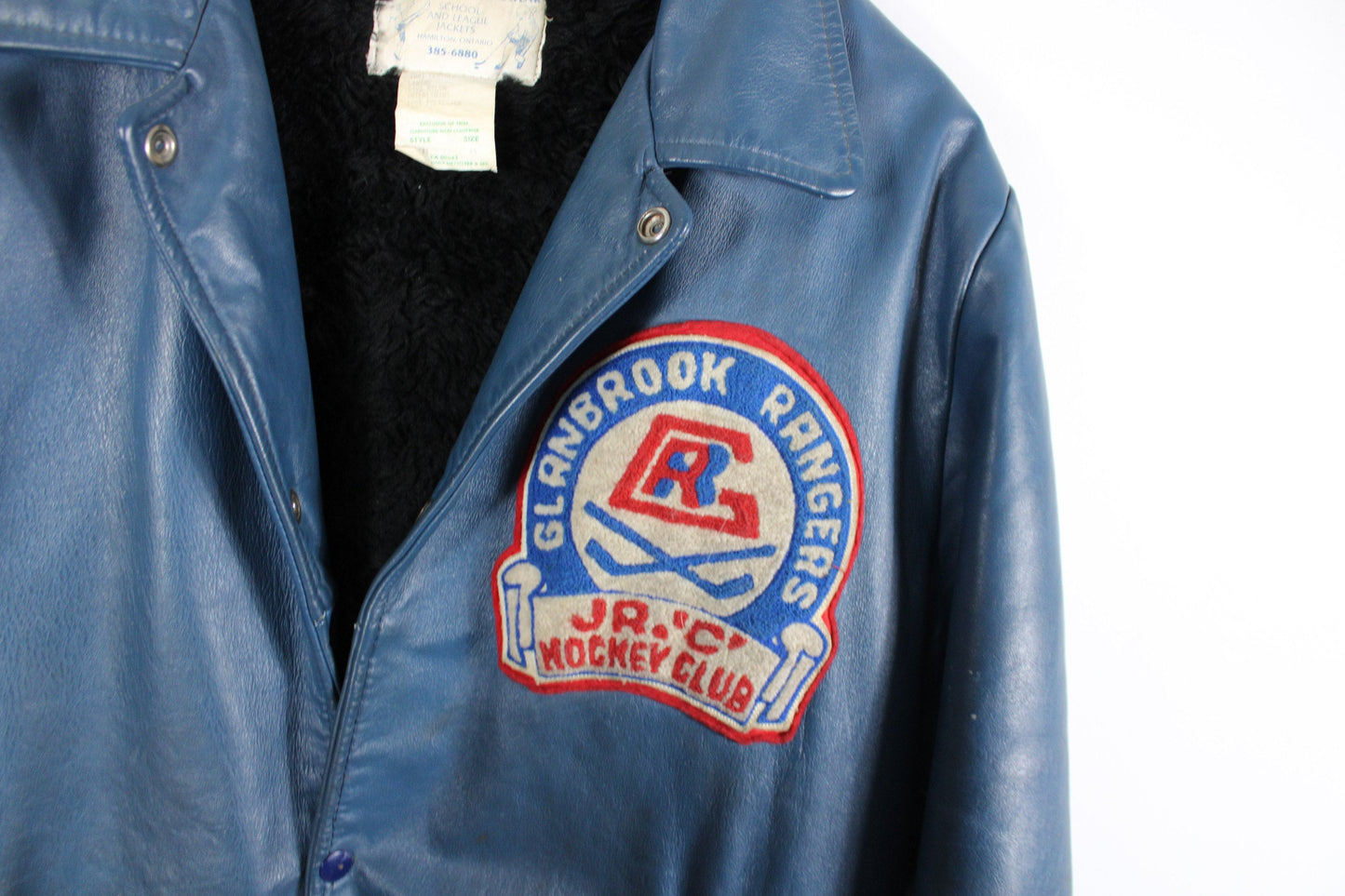 Varsity Sports Jacket / Vintage Hockey Leather Letterman Bomber Coat / 1950's / 60's Clothing