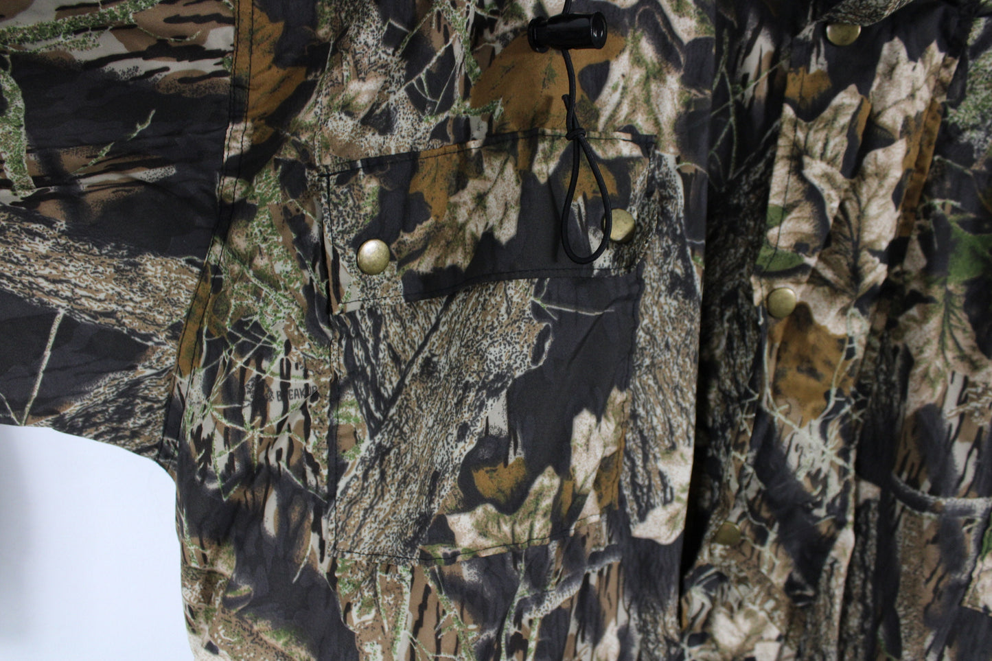 Forest Camo Jacket / Vintage 90s Real Tree Camouflage Hunting Coat / Hunter