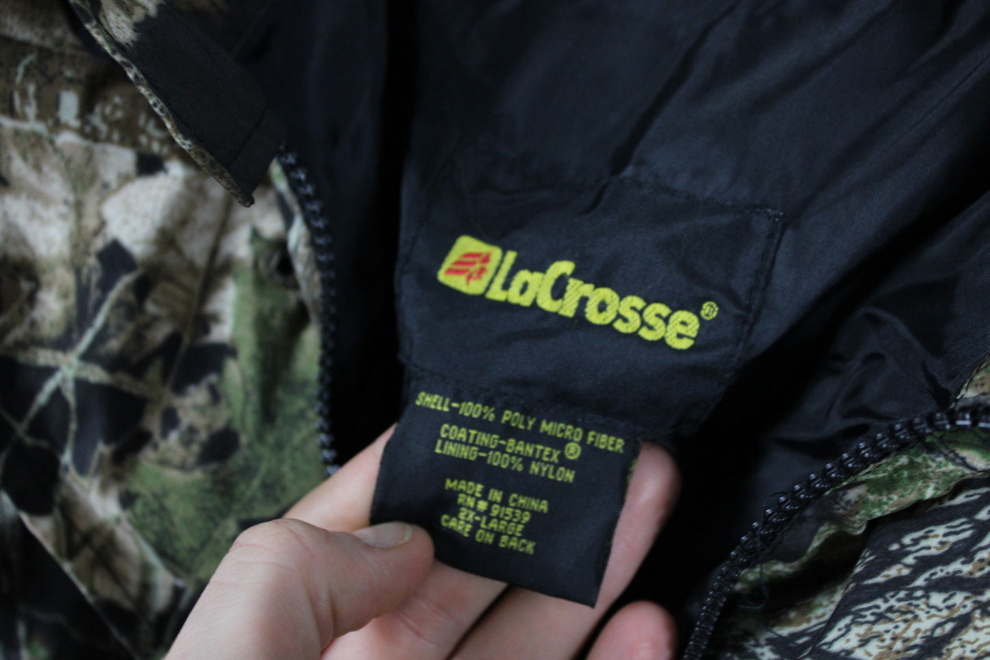 Forest Camo Jacket / Vintage 90s Real Tree Camouflage Hunting Coat / Hunter