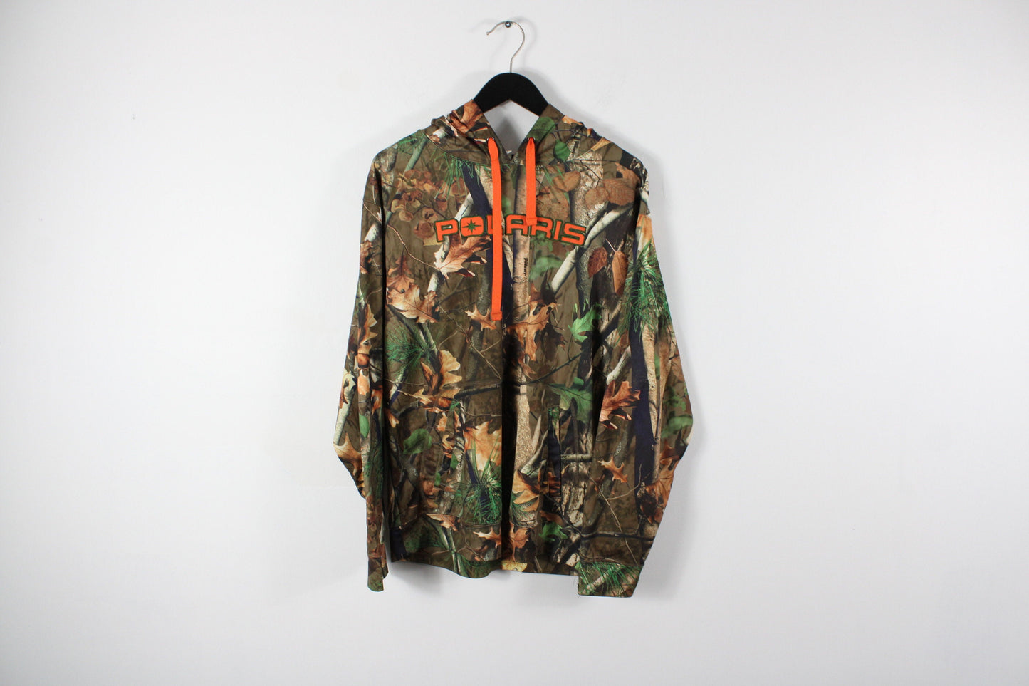 Polaris Camo Hoodie / Vintage 90s Camouflage Hunting Hoody Sweater / Hunter Hooded Sweatshirt Clothing