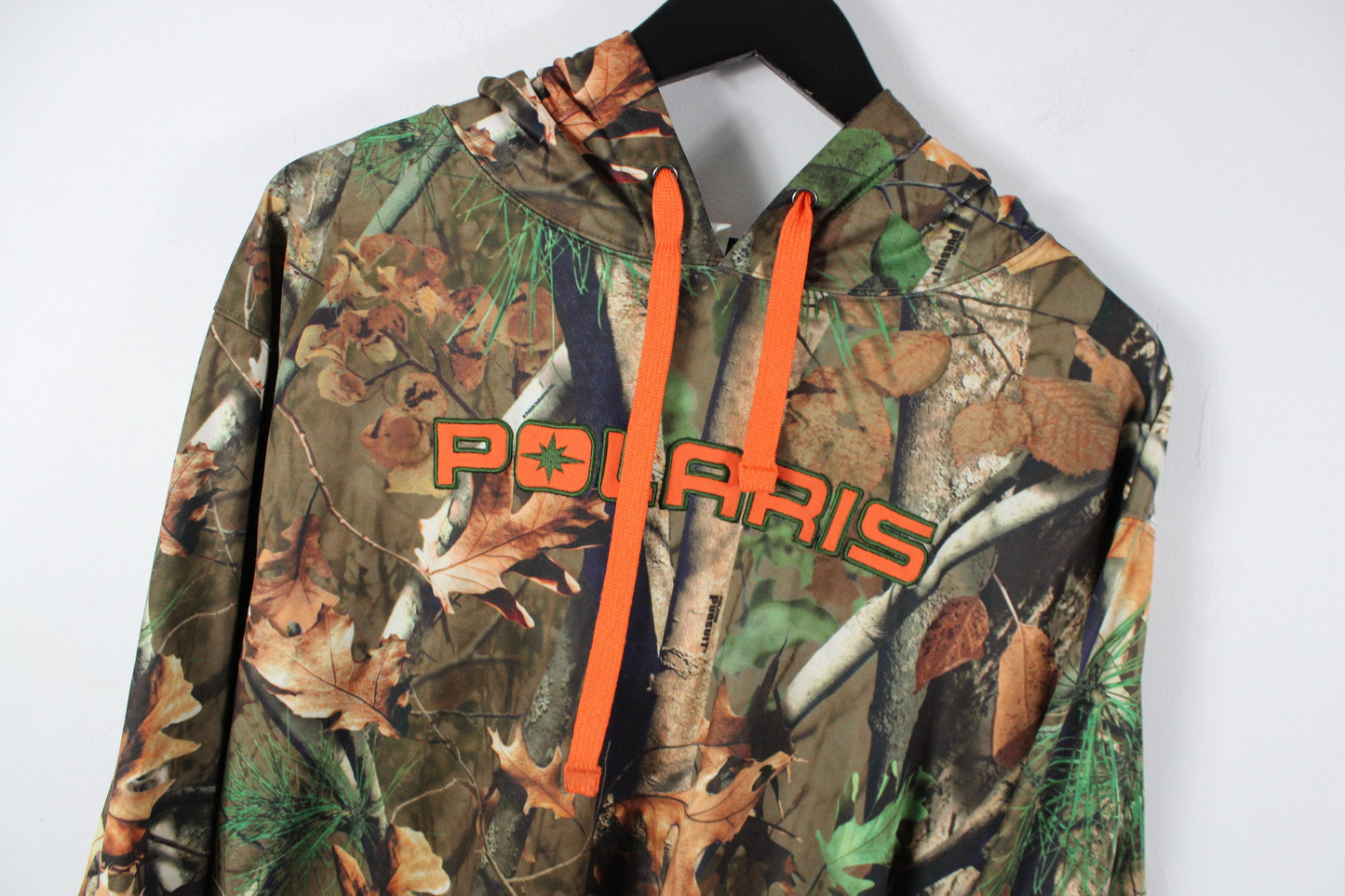 Polaris Camo Hoodie / Vintage 90s Camouflage Hunting Hoody Sweater / Hunter Hooded Sweatshirt Clothing
