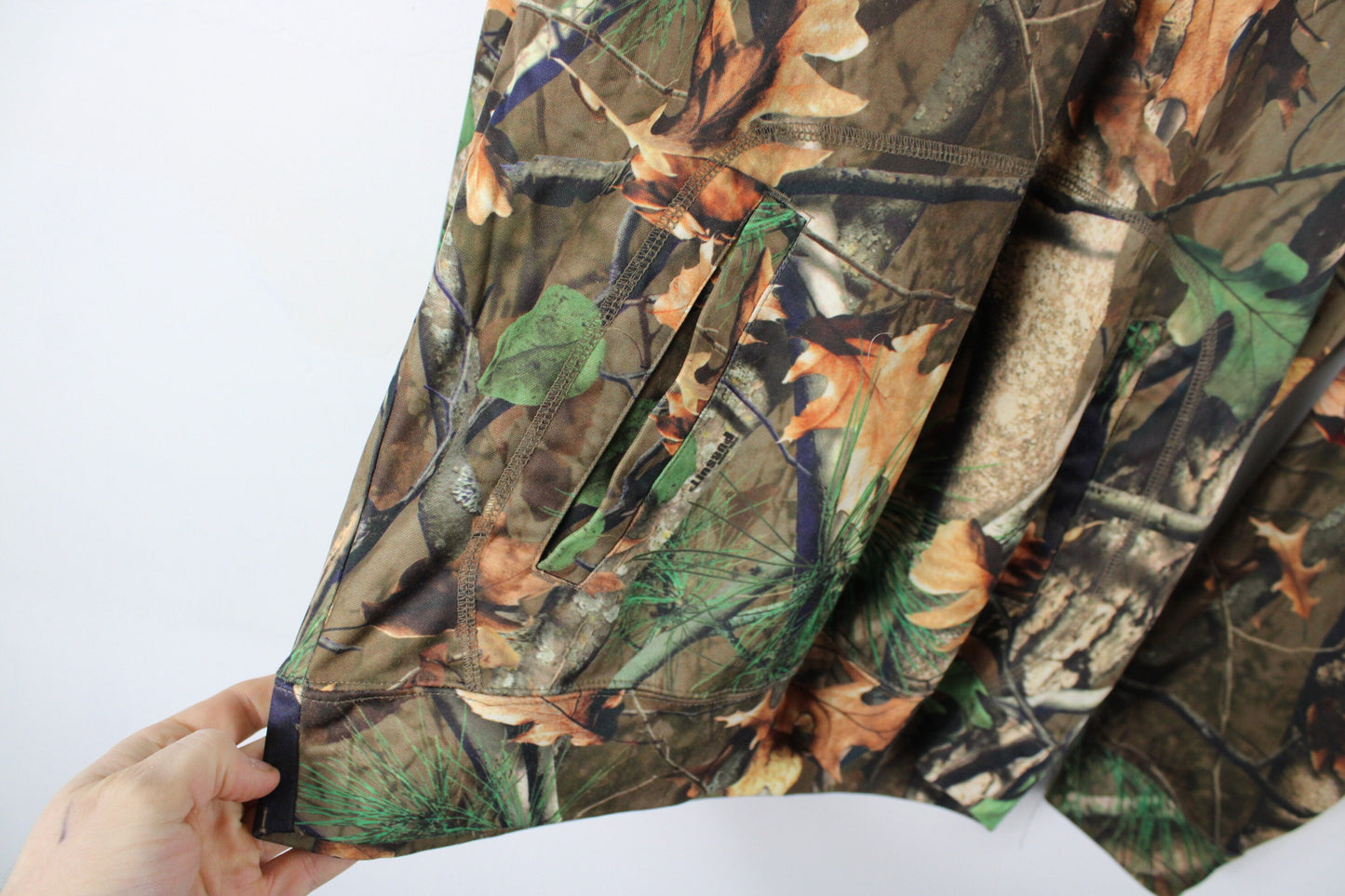 Polaris Camo Hoodie / Vintage 90s Camouflage Hunting Hoody Sweater / Hunter Hooded Sweatshirt Clothing