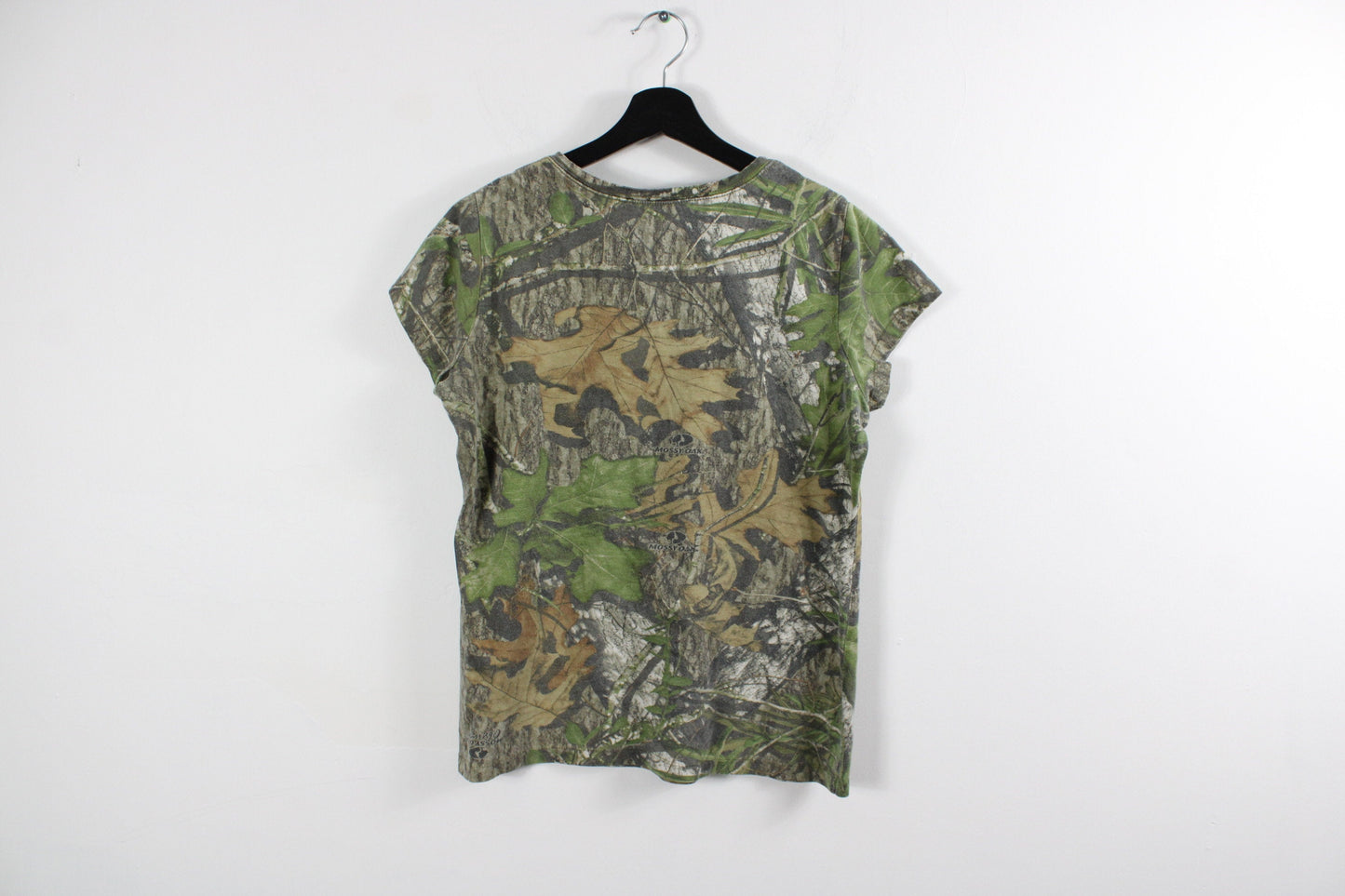 Real-Tree Camo T-Shirt / Woodland Camouflage Tee / 90s Clothing