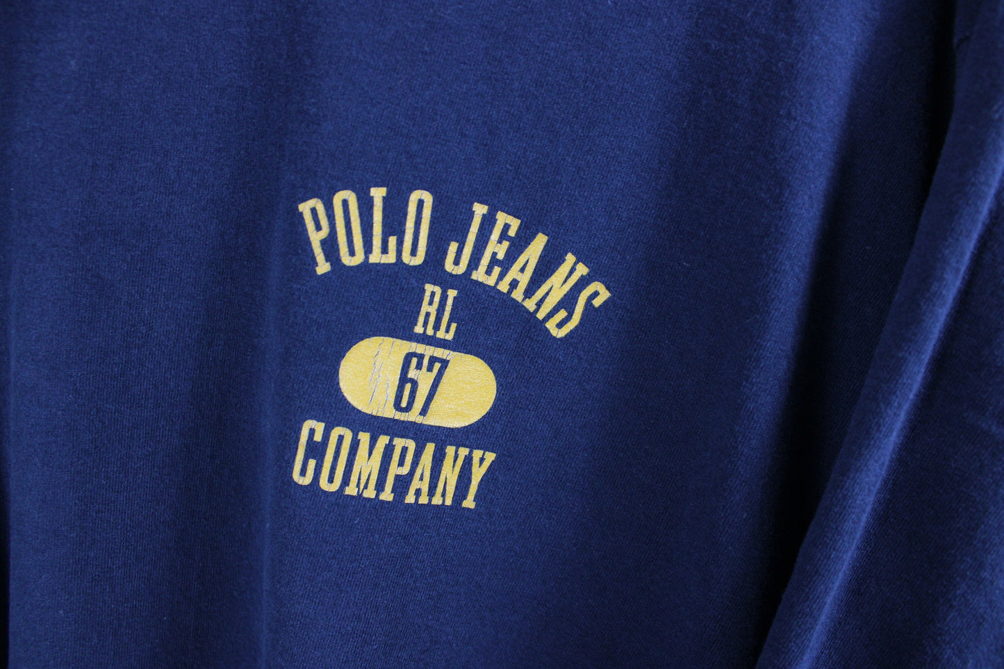 Ralph-Lauren Polo-Jeans T-Shirt / 90s Vintage Long-Sleeve Tee Shirt/ Hip Hop Clothing / Streetwear