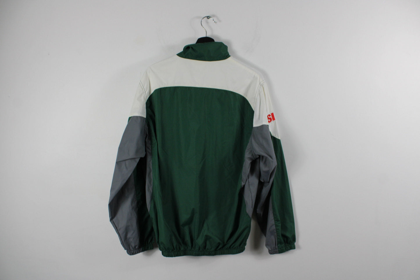 NY Jets Jacket / Vintage NFL Football Satin Coat / 90s Champion Sports Team Graphic