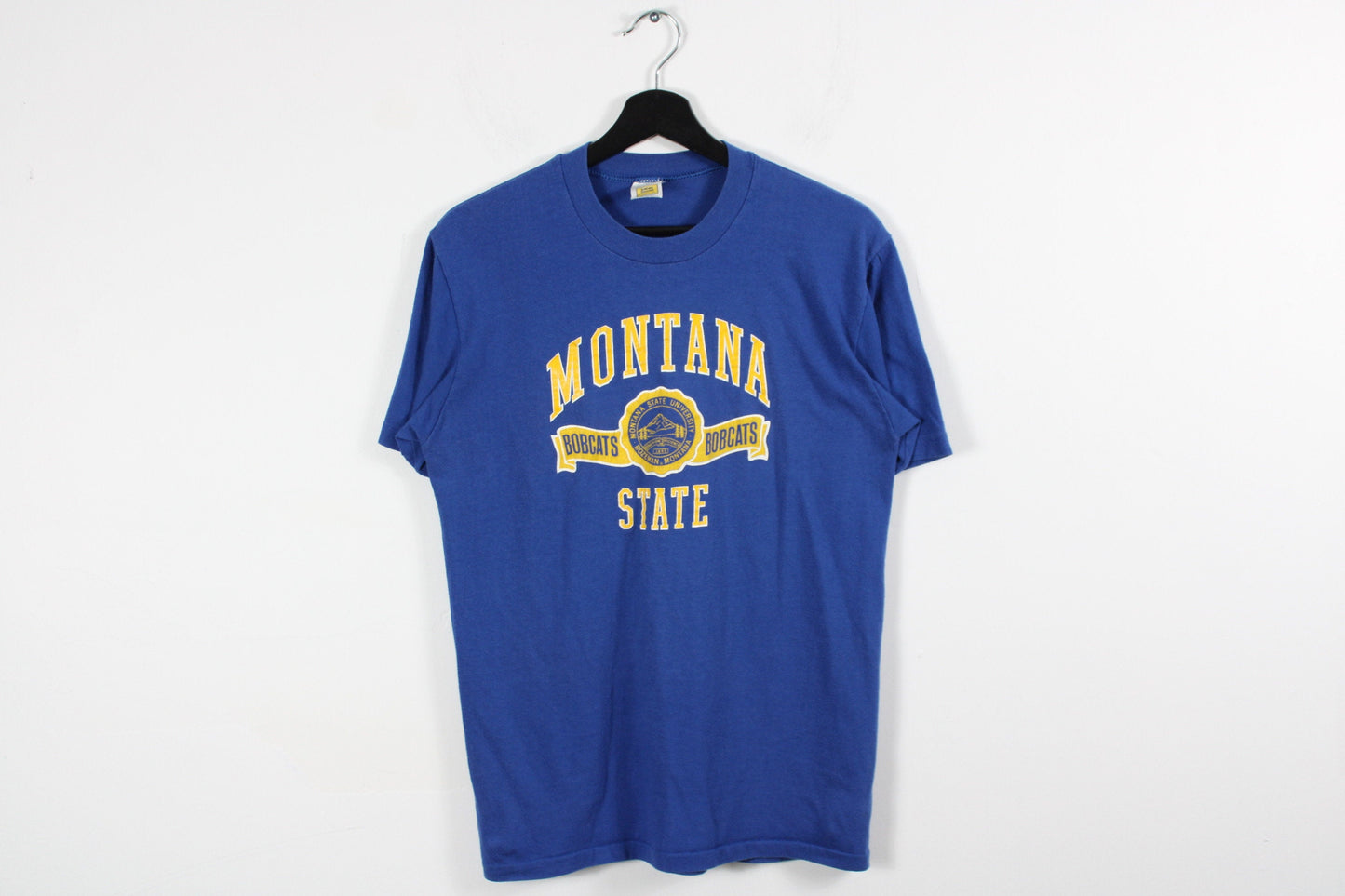 Montana State University T-Shirt / Vintage NCAA Bobcats Graphic Tee Shirt / 90s / 2000s Sports-Team Clothing