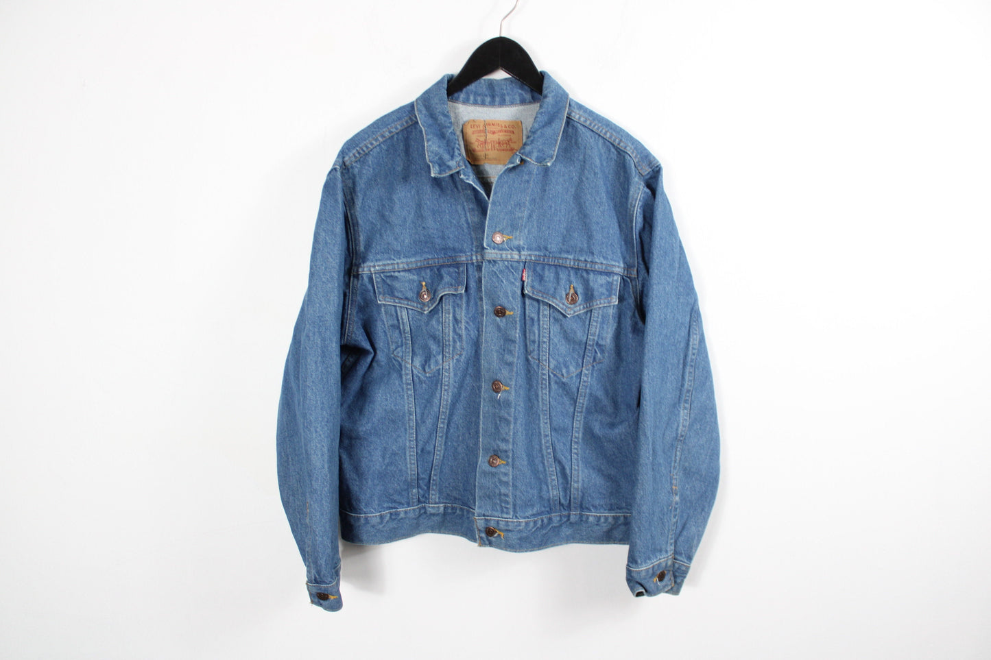 Vintage Levi's Jacket / Levis Denim Bomber Jean Coat / 90's / 2000's Clothing