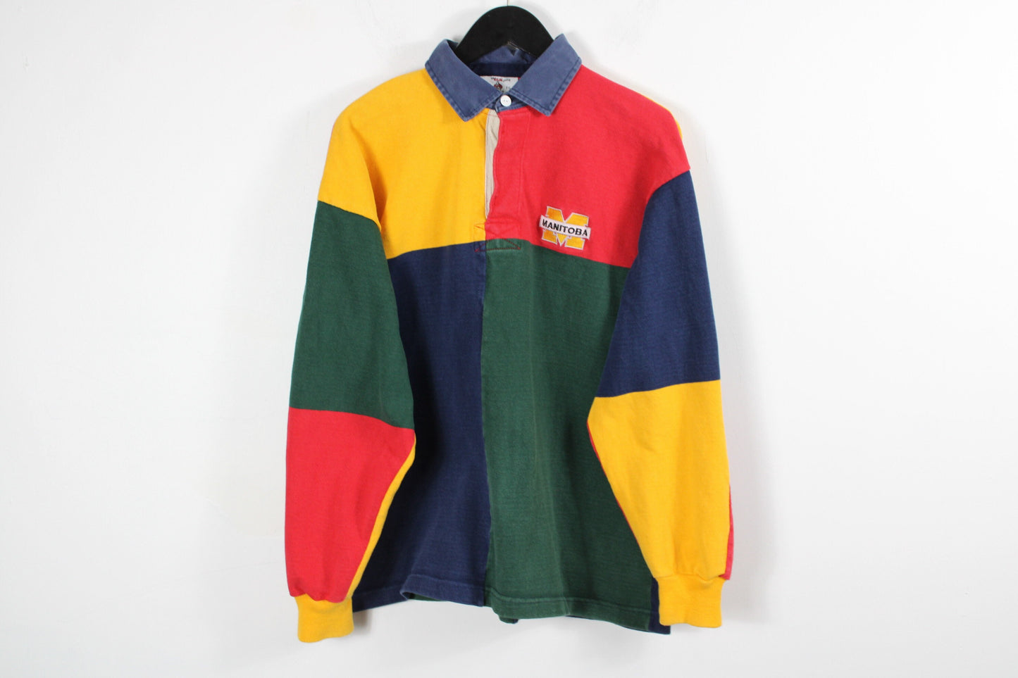 Polo Rugby Shirt / 90s Vintage Barbarian Top / Hip Hop Clothing / Streetwear