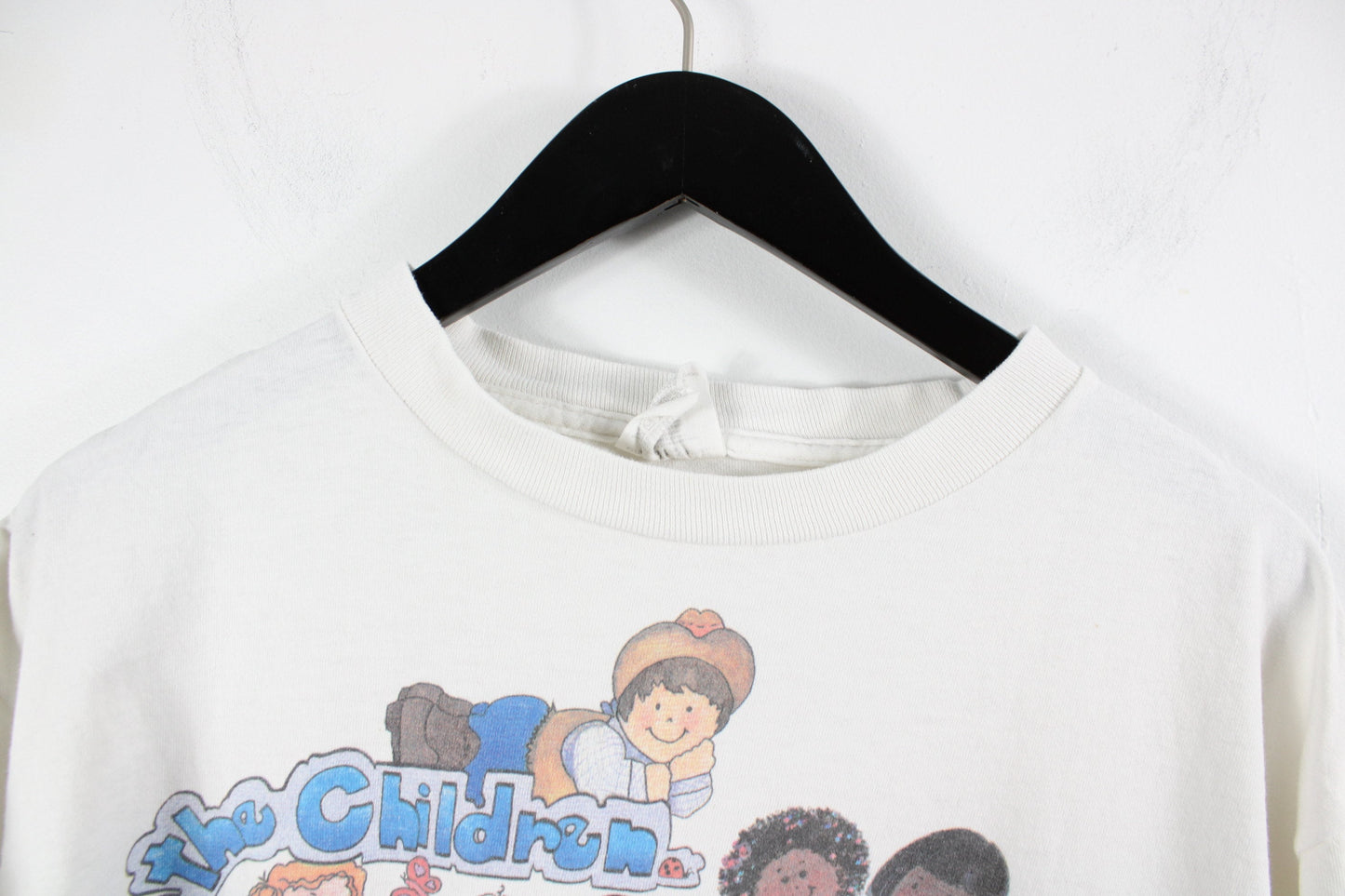 For The Children T-Shirt / Peace On Earth Graphic Tee Shirt / Vintage 90s Cartoon Doll