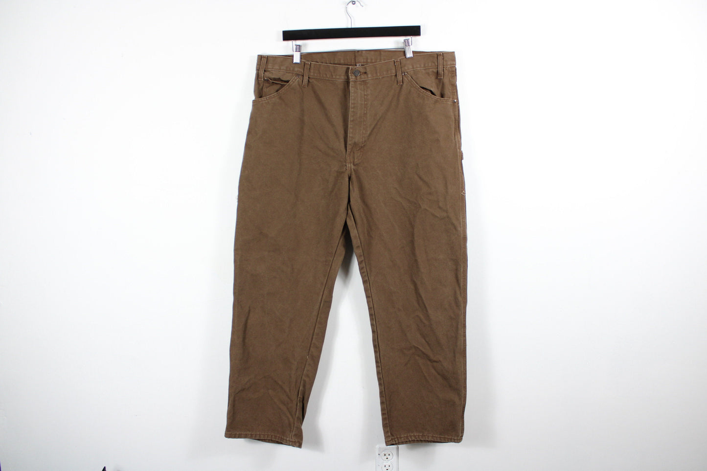 Carpenter Pants / Vintage Dickies Construction Workwear Studio Cargo Utility Trousers / 90s Streetwear Jeans / 40x30