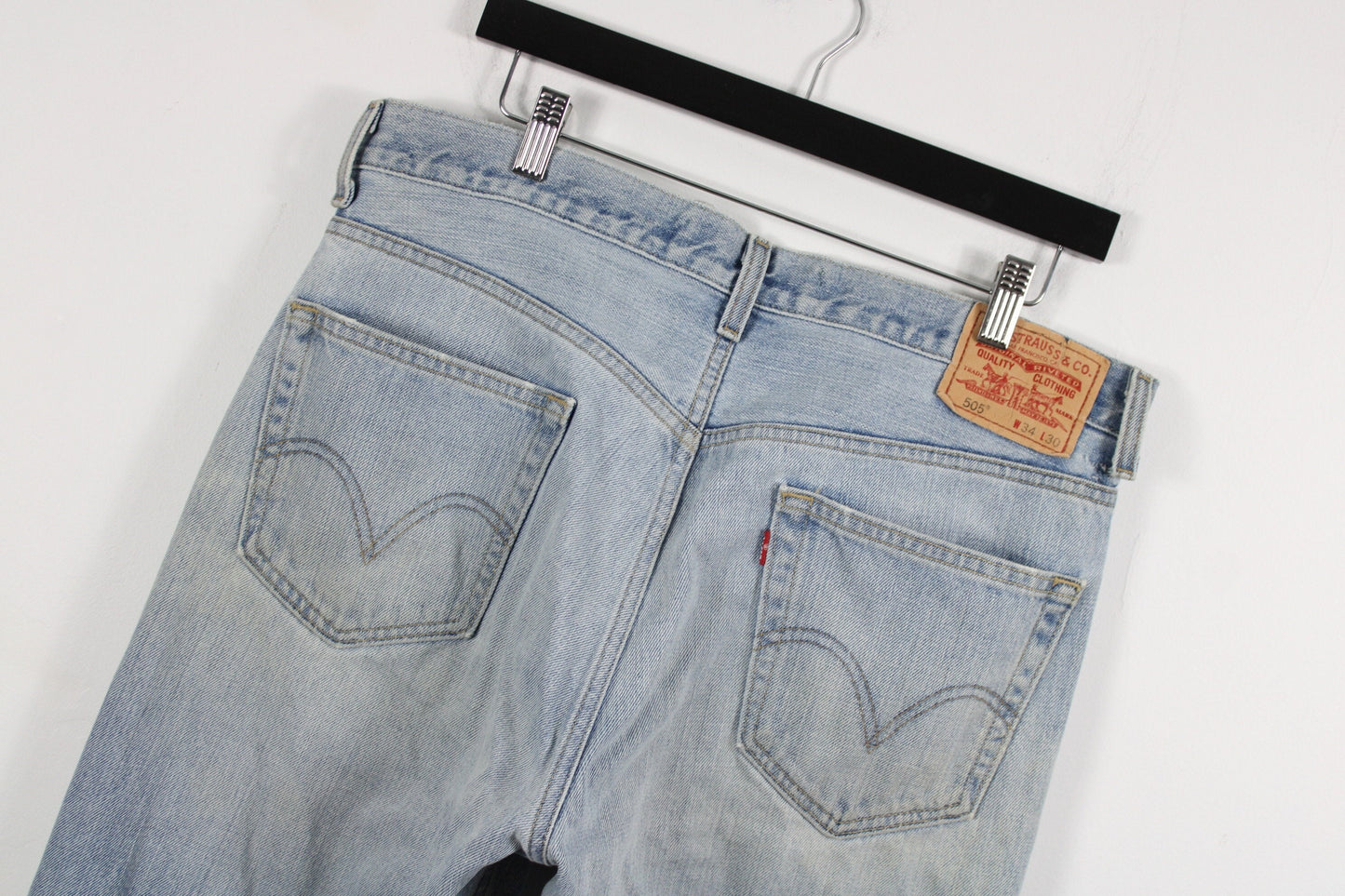 Levis 505 Jeans / Vintage Levi's Blue Denim Trouser / 1980s - 1990s Clothing / 34x30