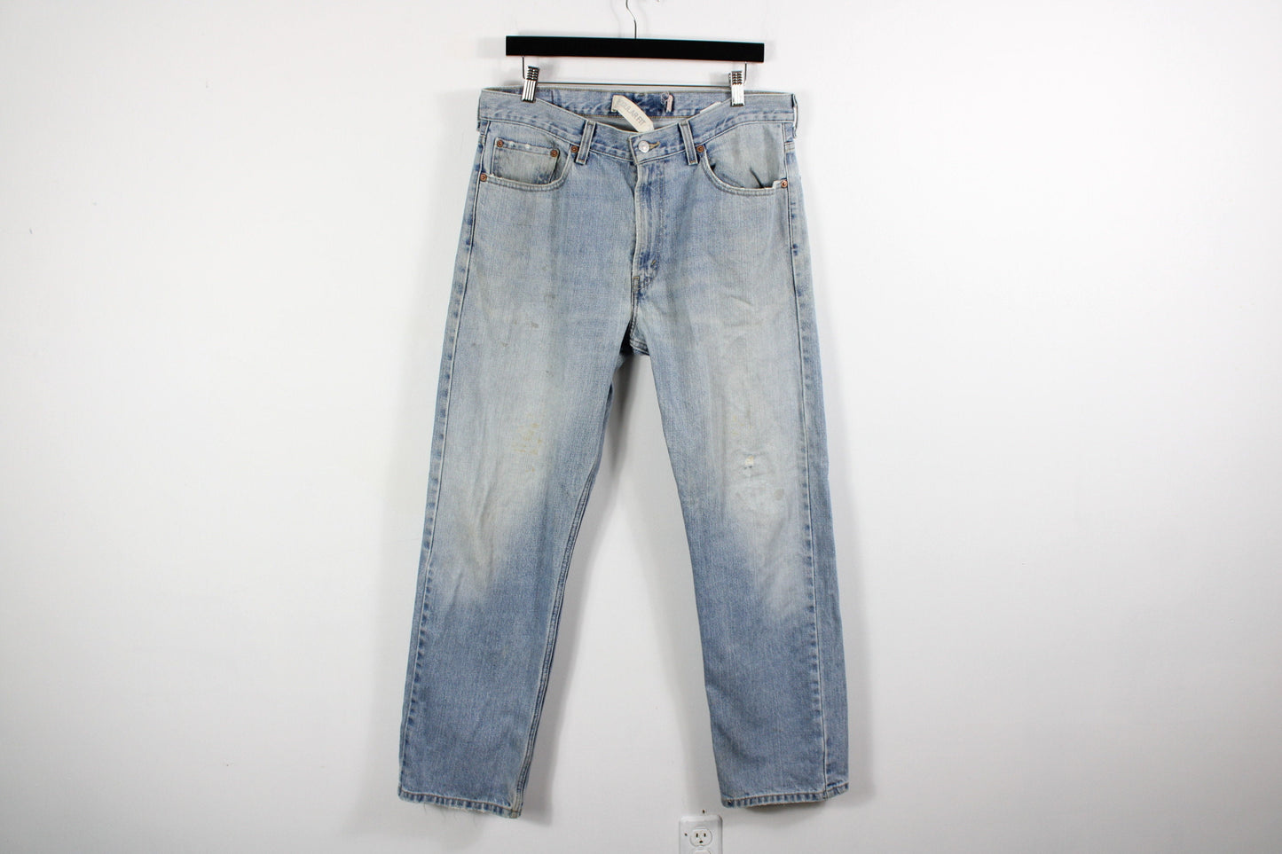 Levis 505 Jeans / Vintage Levi's Blue Denim Trouser / 1980s - 1990s Clothing / 34x30