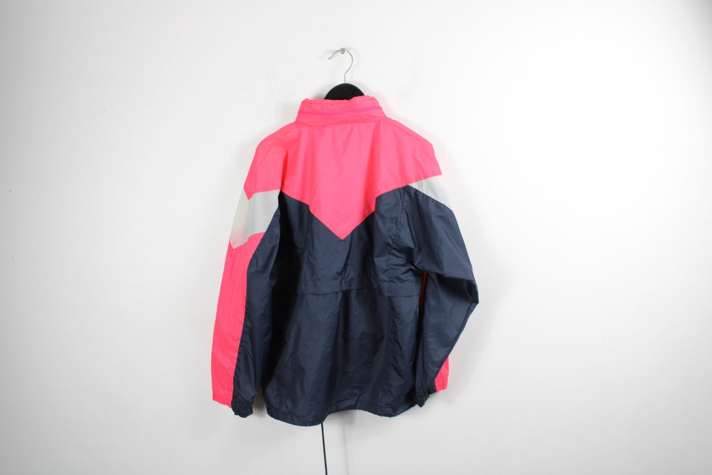 Vintage Brooks Windbreaker / Neon Anorak Zip-Up Shell Jacket / 90s Hip Hop Clothing / Streetwear