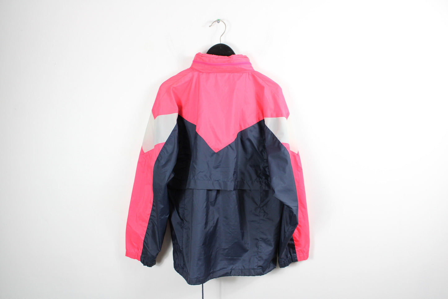 Vintage Brooks Windbreaker / Neon Anorak Zip-Up Shell Jacket / 90s Hip Hop Clothing / Streetwear