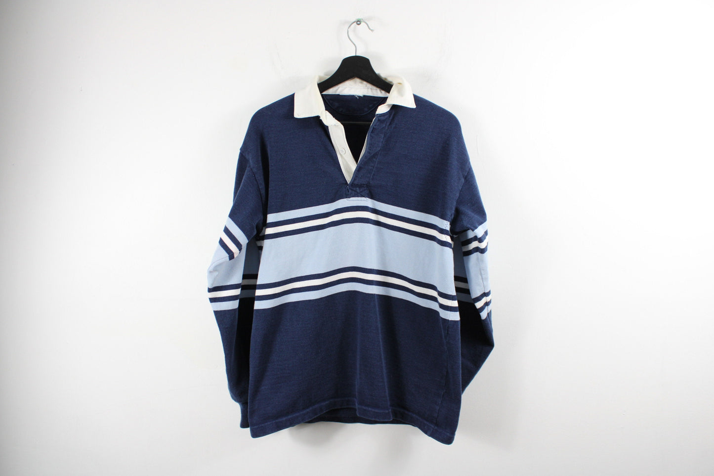 Polo Rugby Shirt / 90s Vintage Barbarian Top / Hip Hop Clothing / Streetwear