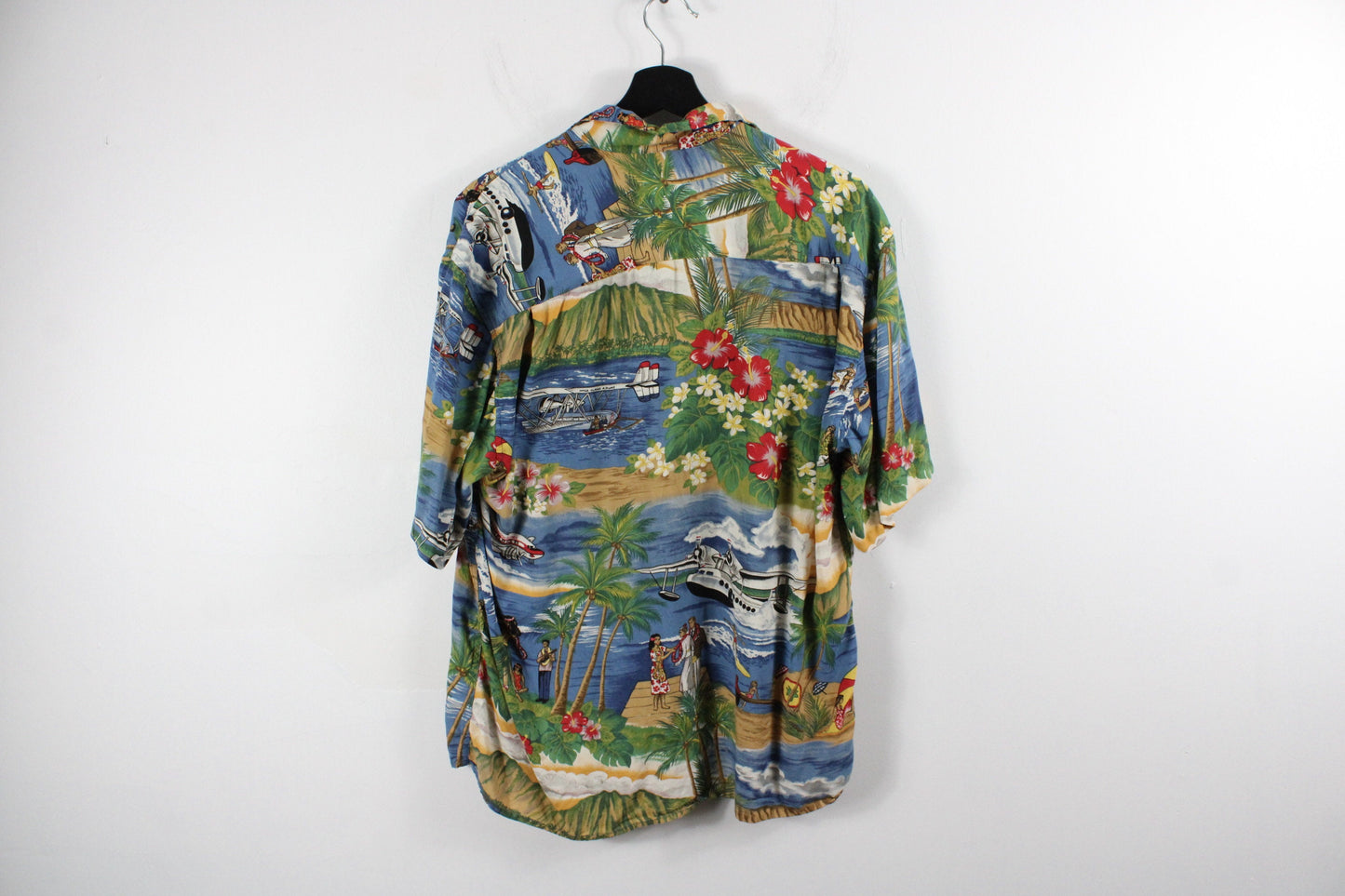 Hawaiian Dinner-Jacket / Vintage 90s Button-Up Shirt / Summer Fashion