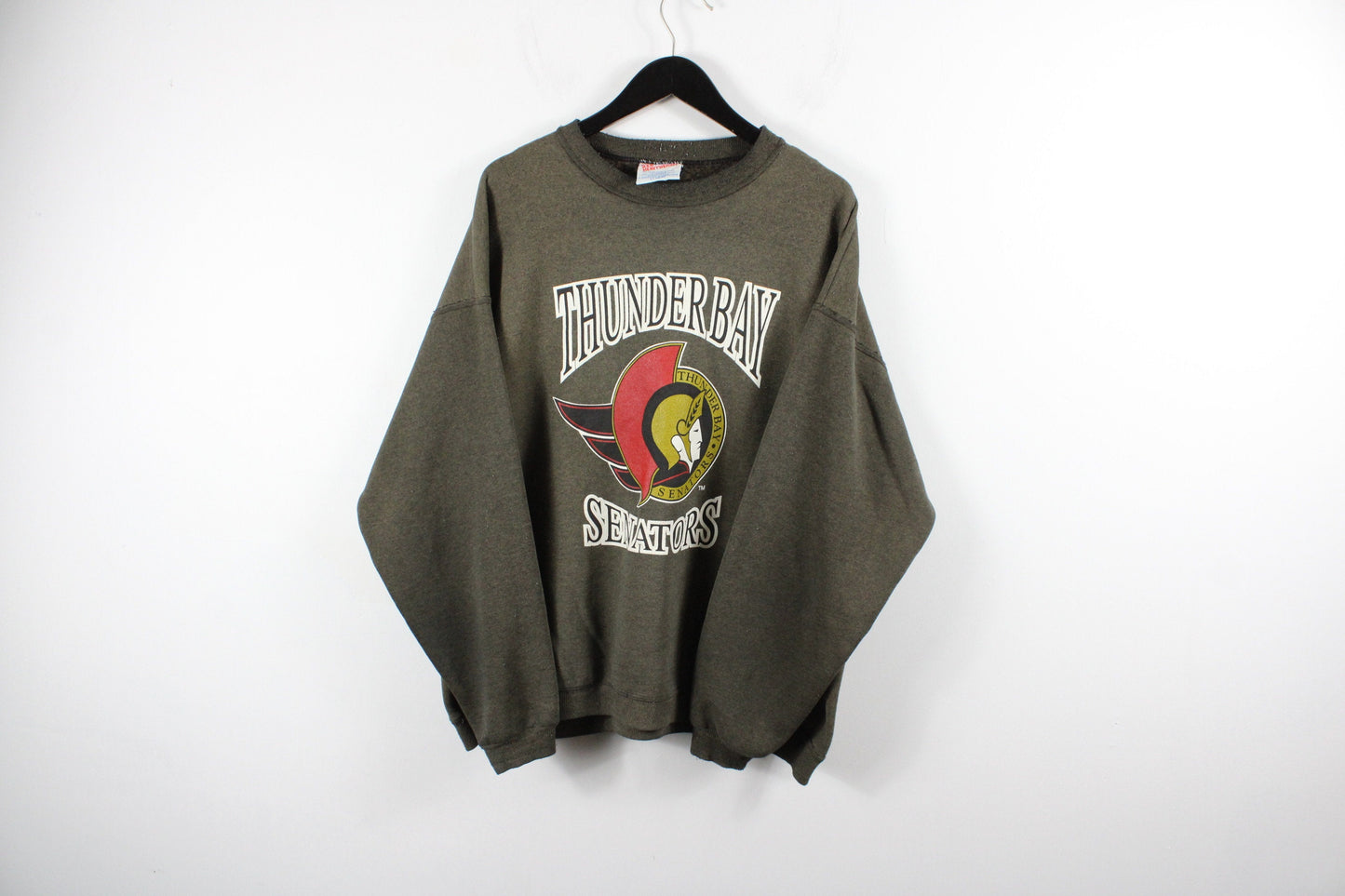 Thunder-Bay Senators Sweater / Vintage Canadian UHL Hockey Sweatshirt / 90s Hip-Hop Clothing