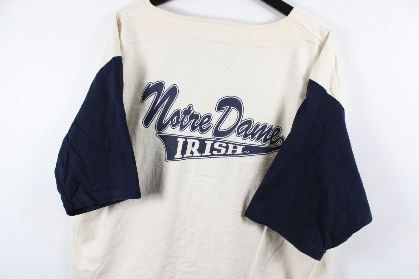 NCAA Jersey / Vintage Notre-Dame State University Fighting Irish Baseball / 90s Sports Team Uniform / Streetwear