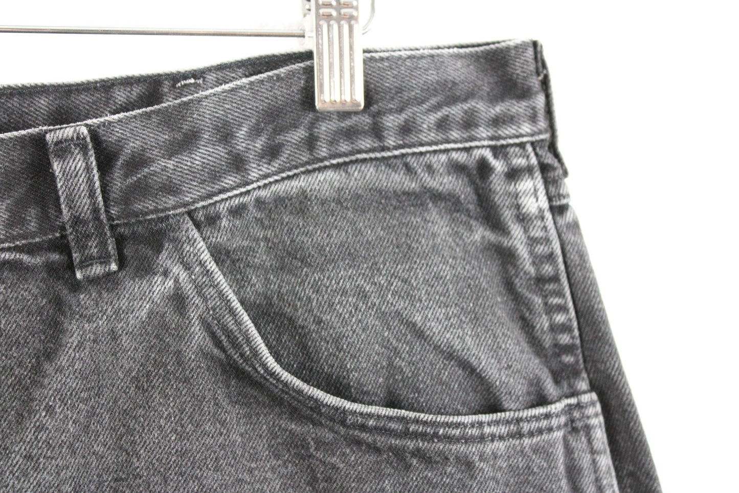 Vintage Y2K Wrangler Faded Black Denim Shorts - High Waisted Retro Style