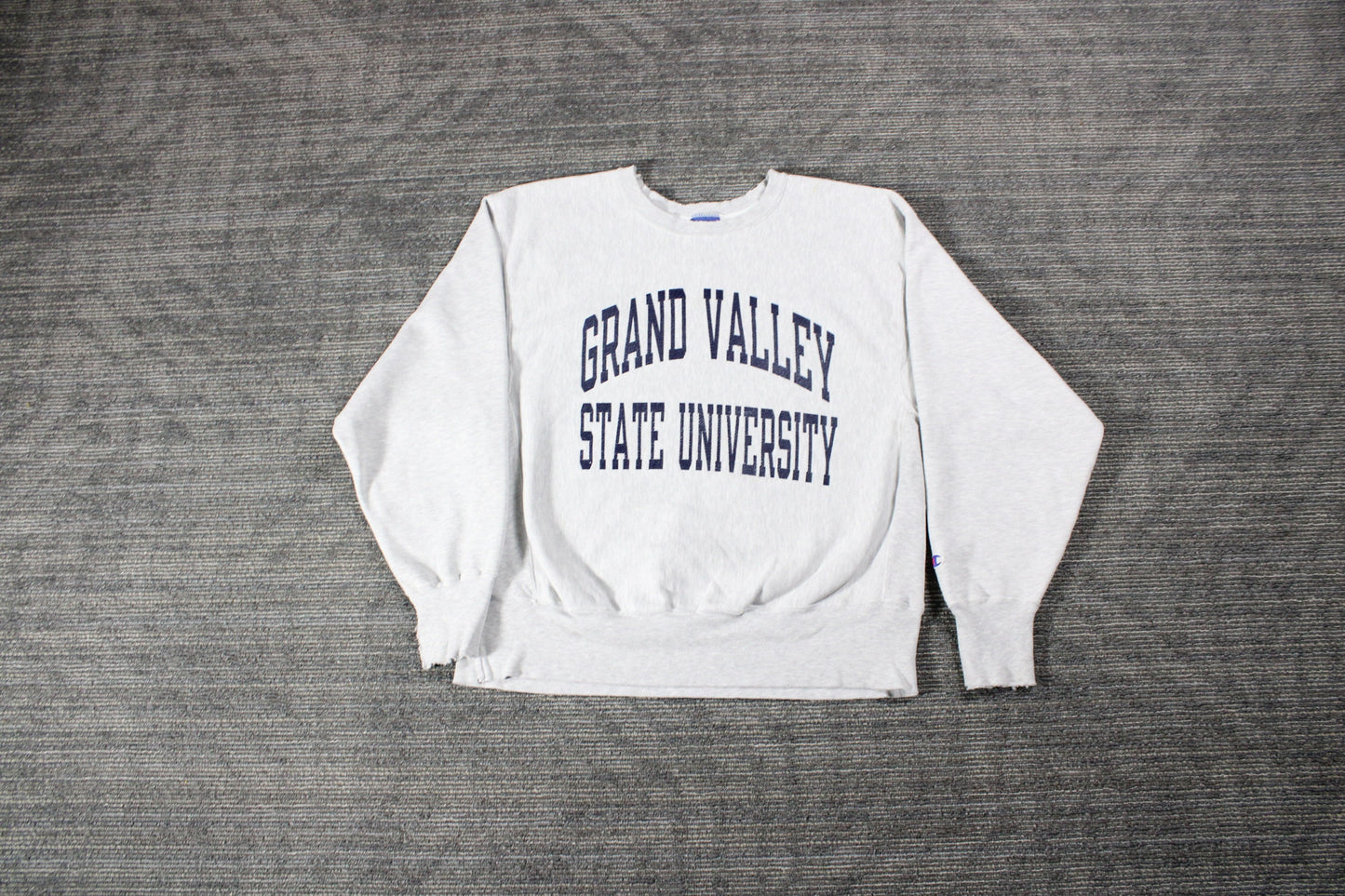 Vintage NCAA Sweater / Grand Valley State University Reverse Weave Hoodie Sweatshirt / Vintage 90s Rosebowl Champion Sports Team Graphic