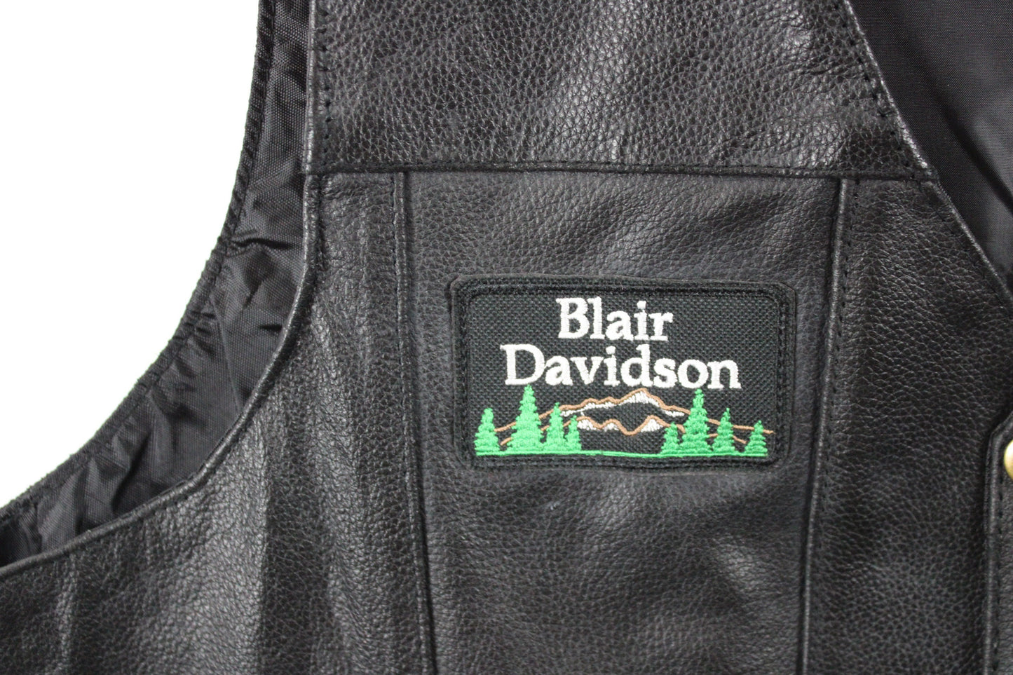 Vintage Event Biker Leather Vest | Men's Motorcycle Vest | Black Leather Vest