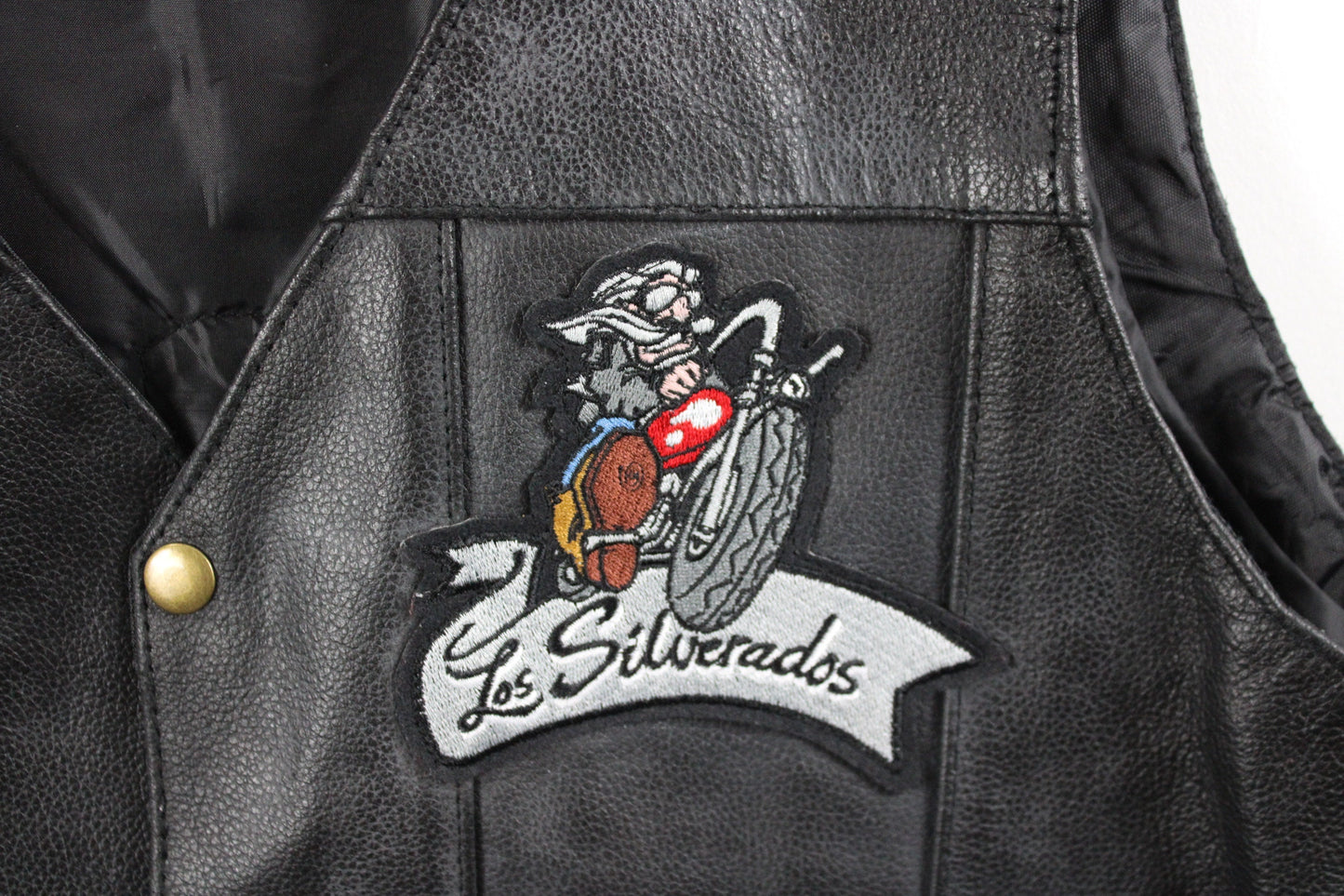 Vintage Event Biker Leather Vest | Men's Motorcycle Vest | Black Leather Vest