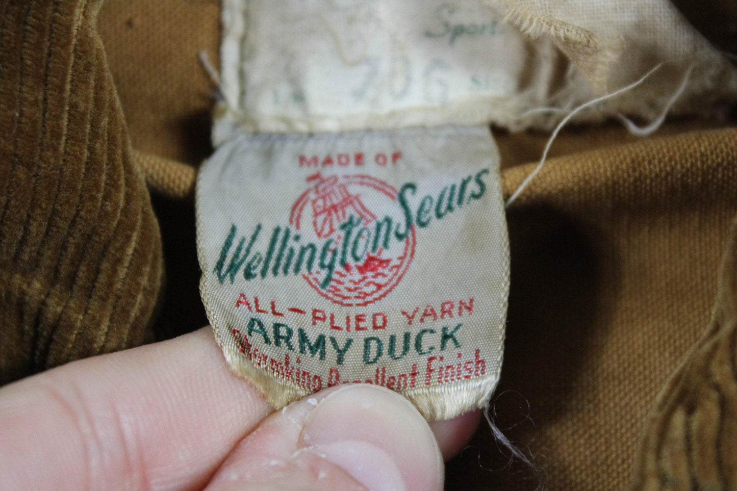 Wellington-sears jacket / vintage field coat / 80s-90s american clothing