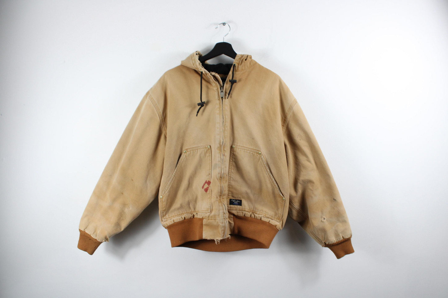 Walls jacket / vintage blizzard-fleece insulated workwear field coat / 80s-90s utility clothing / 90s work clothing