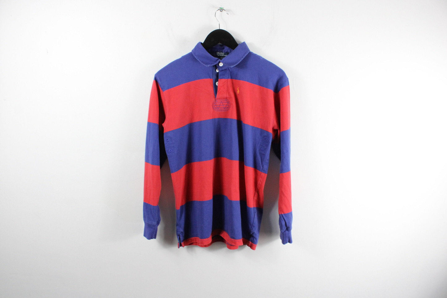 Polo rugby shirt / 90s vintage ralph lauren barbarian top / hip hop clothing / streetwear