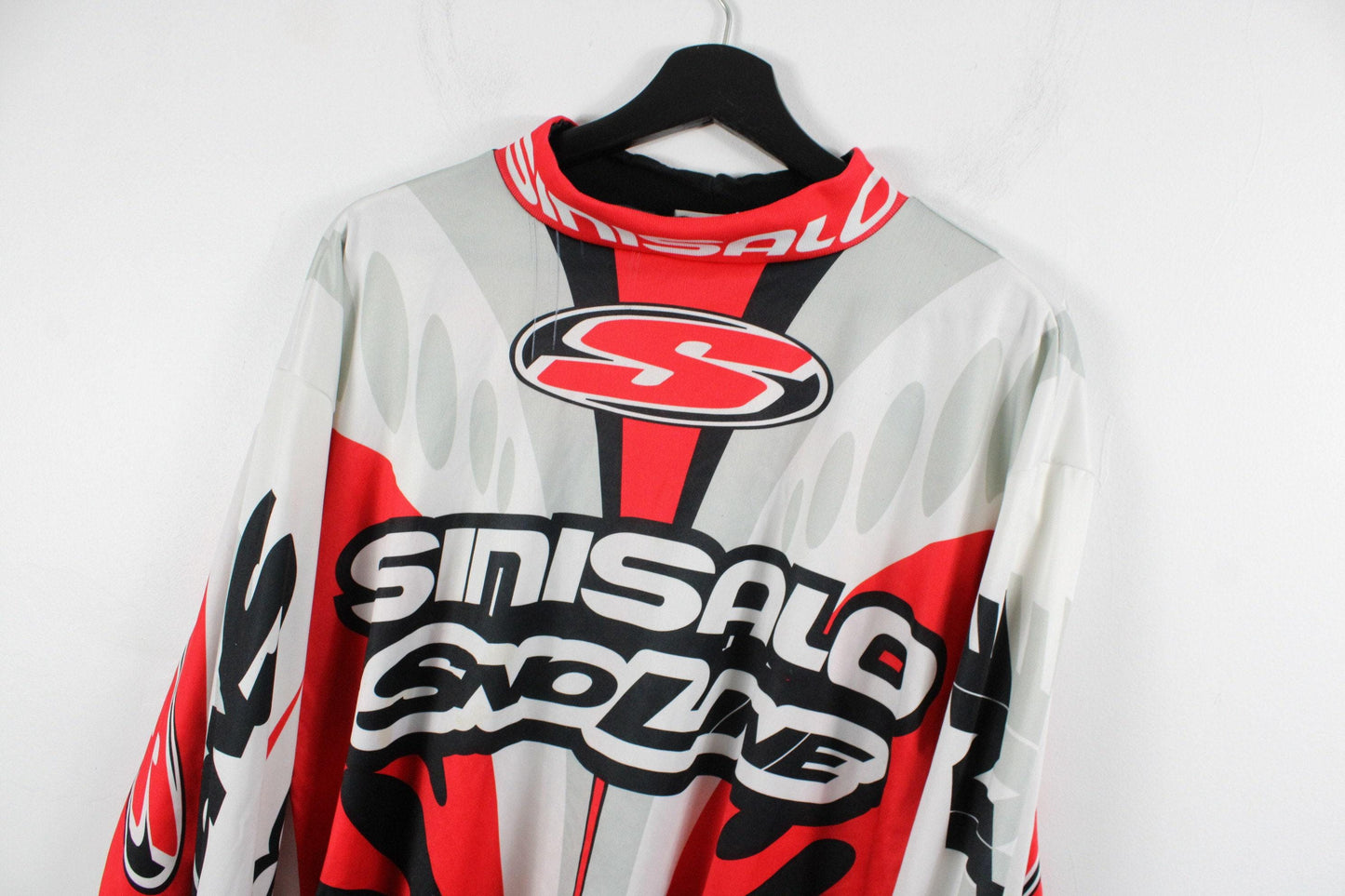 Snowmobile-racing jersey / vintage racing graphic sweatshirt / 90s-2000s / y2k motor sports graphic