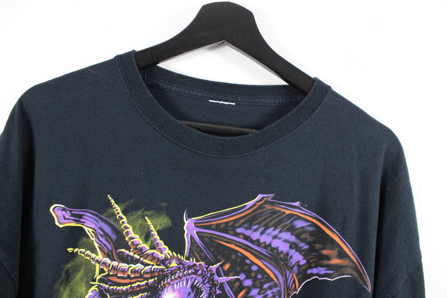 Dragon t-shirt / vintage japanese anime active-wear company / 90s-2000s extreme coutoure tee shirt / y2k graphic