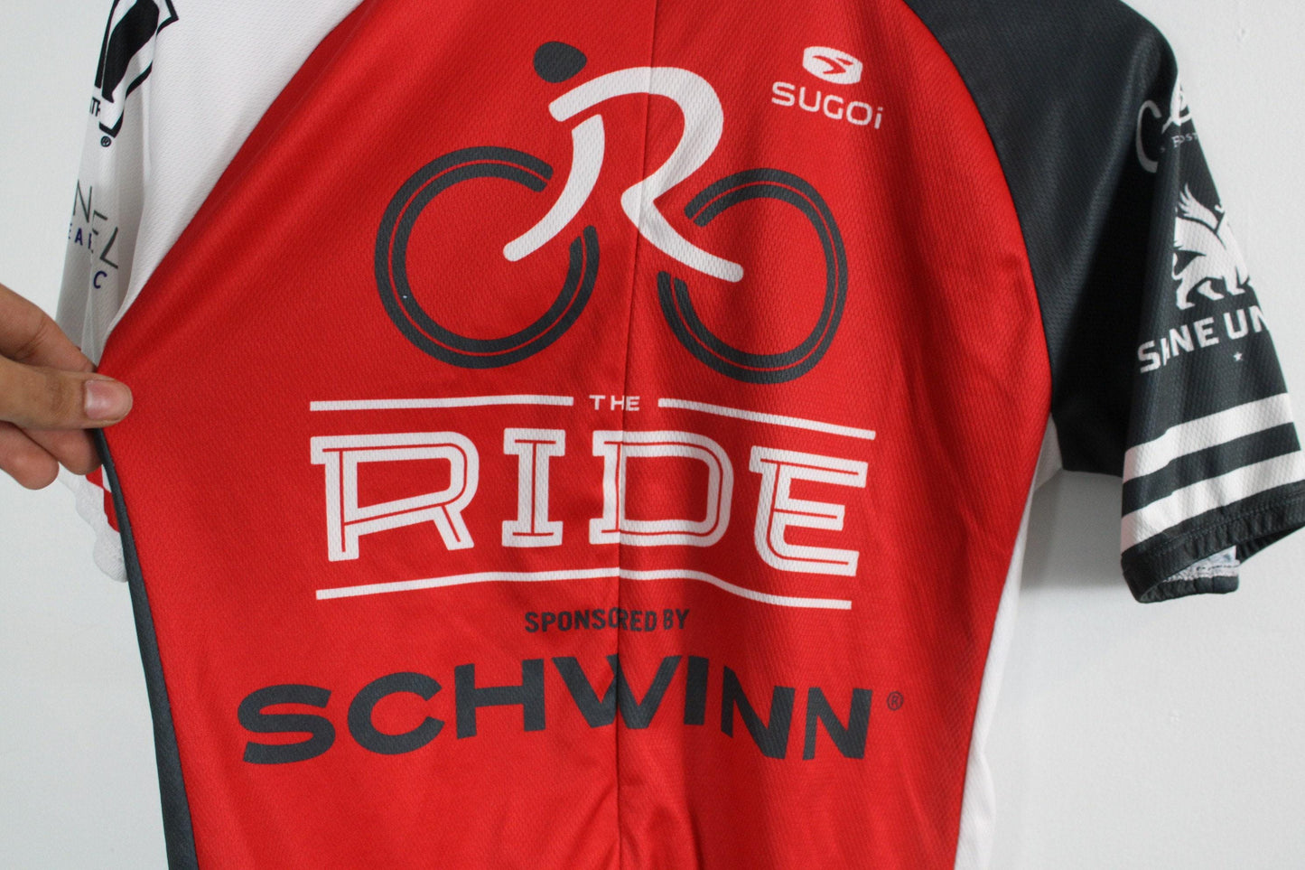 Cycling jersey / vintage the ride bicycle team racing top / 90s cycle clothing