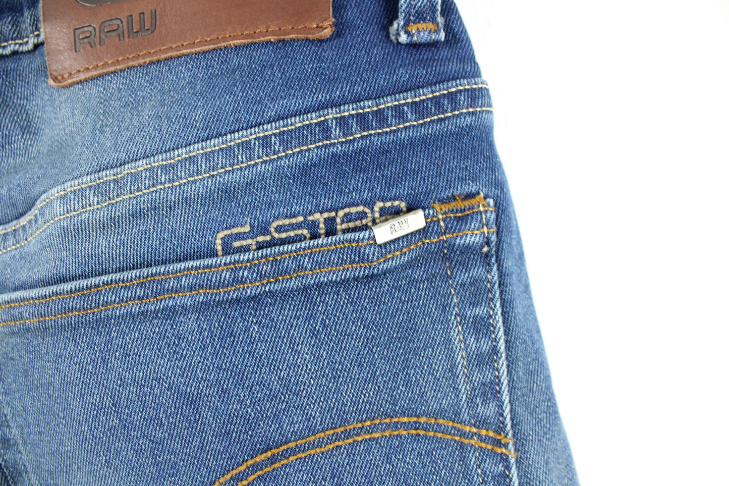 G-star-raw cargo-double-knee / vintage trouser / 2000's y2k streetwear clothing / blue / size 30