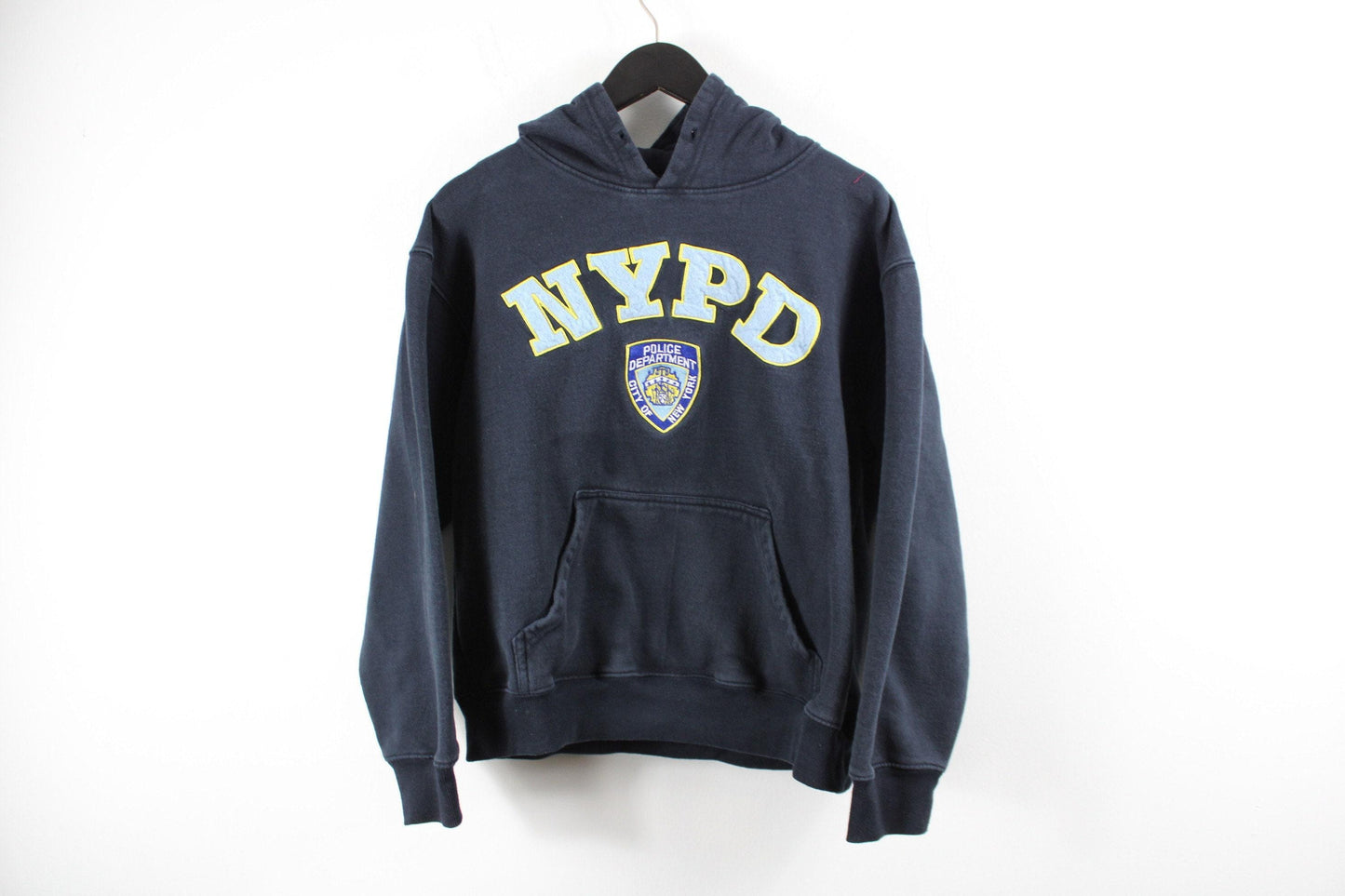 Nypd hoodie sweater / new-york-city police graphic hooded sweat-shirt / vintage 90s travel shirt