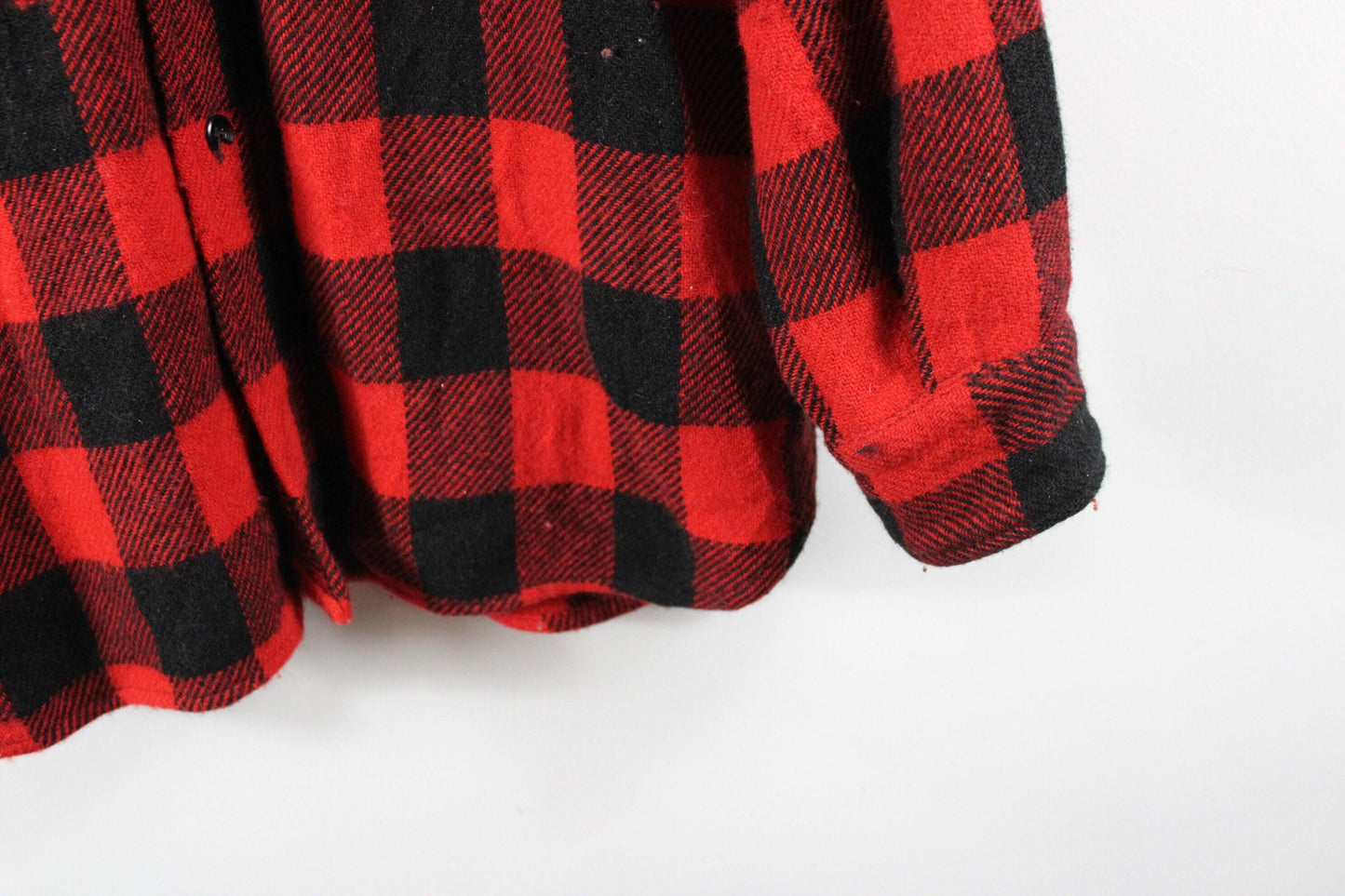 Vintage 2000s penneys towncraft red plaid flannel shirt