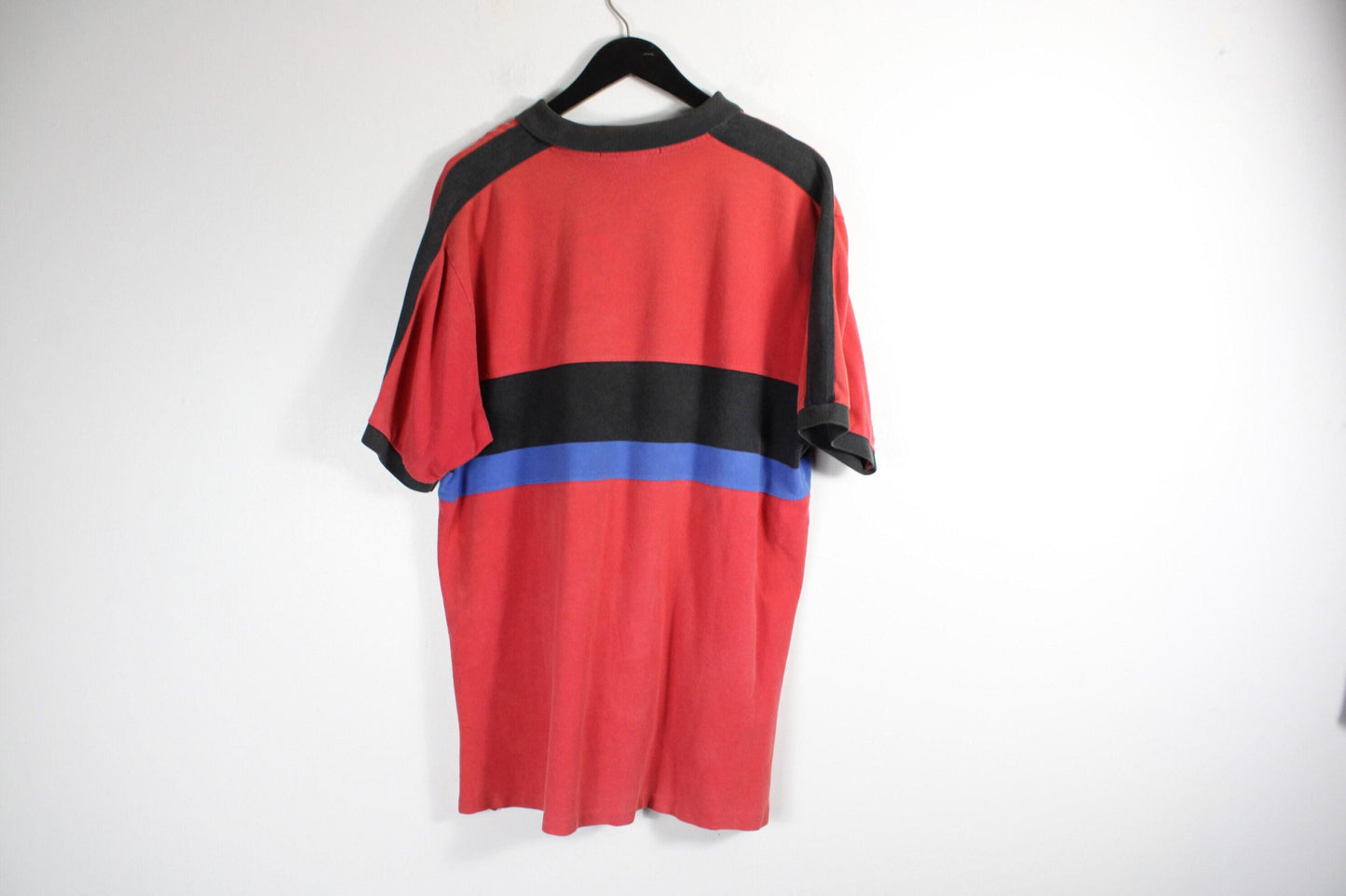 Polo-sport rugby shirt / 90s vintage ralph-lauren stripe top / hip hop clothing / streetwear