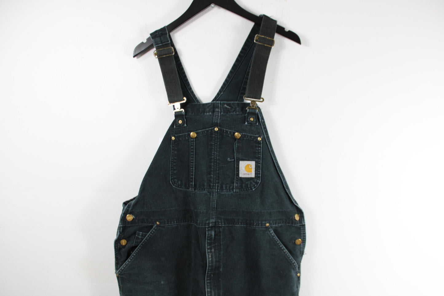 Carhartt Tearaway Carpenter Overall/ Vintage Heavy Canvas Denim Studio Coveralls / Utility Workwear Dungaree / 90s Clothing