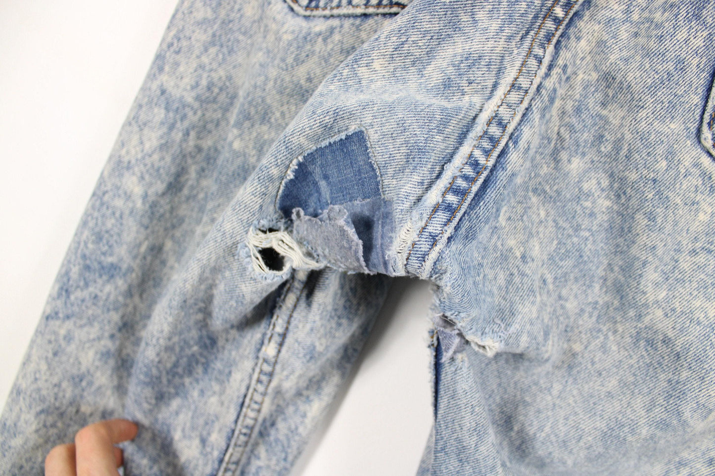 Levi's 505 jeans / vintage acid-wash denim trouser / 90s / 80s clothing / western cowboy / 36x30