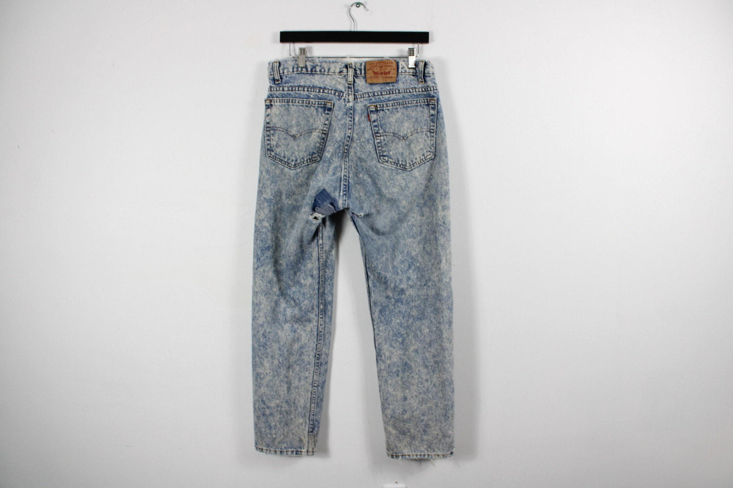 Levi's 505 jeans / vintage acid-wash denim trouser / 90s / 80s clothing / western cowboy / 36x30