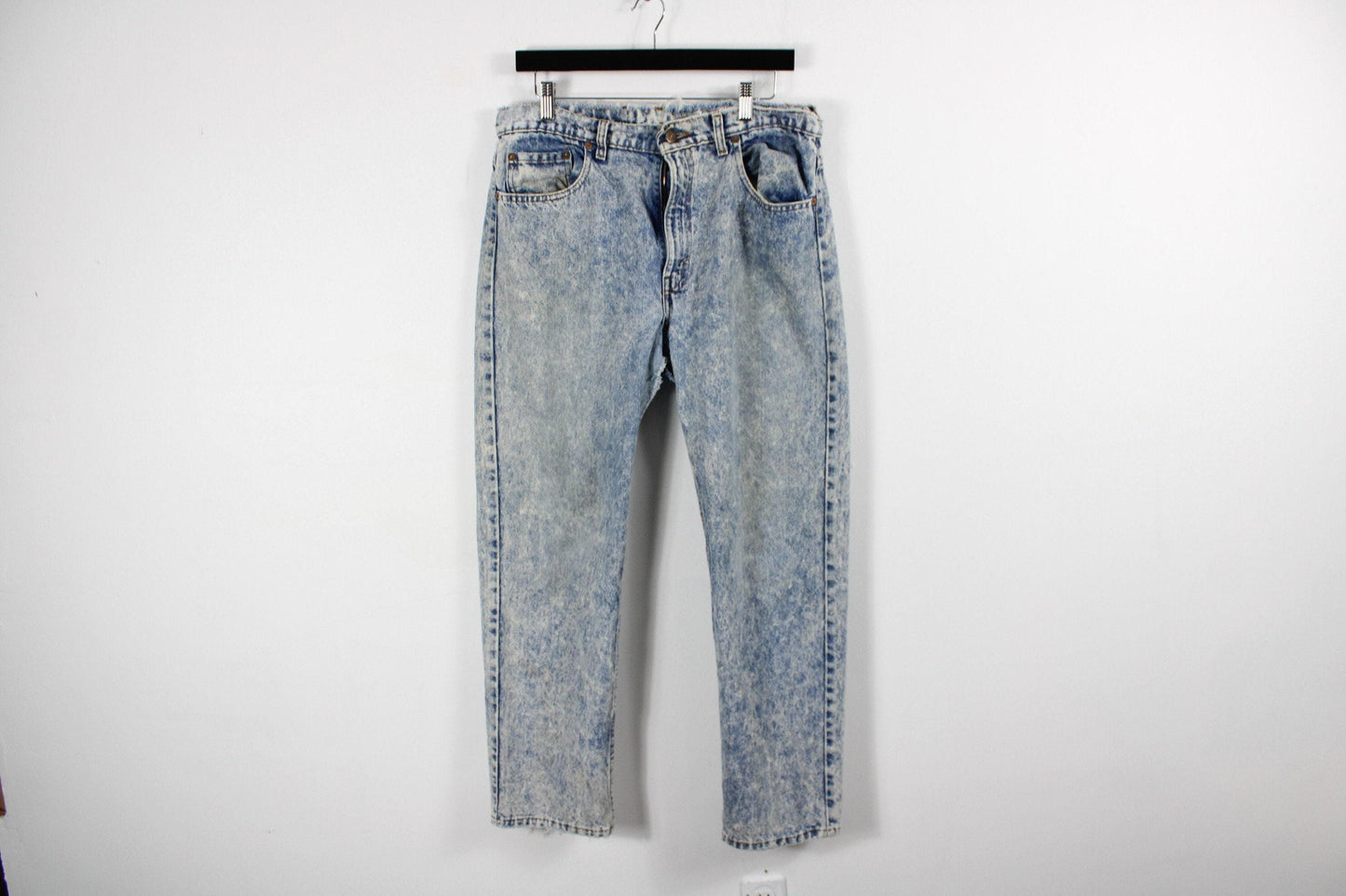 Levi's 505 jeans / vintage acid-wash denim trouser / 90s / 80s clothing / western cowboy / 36x30