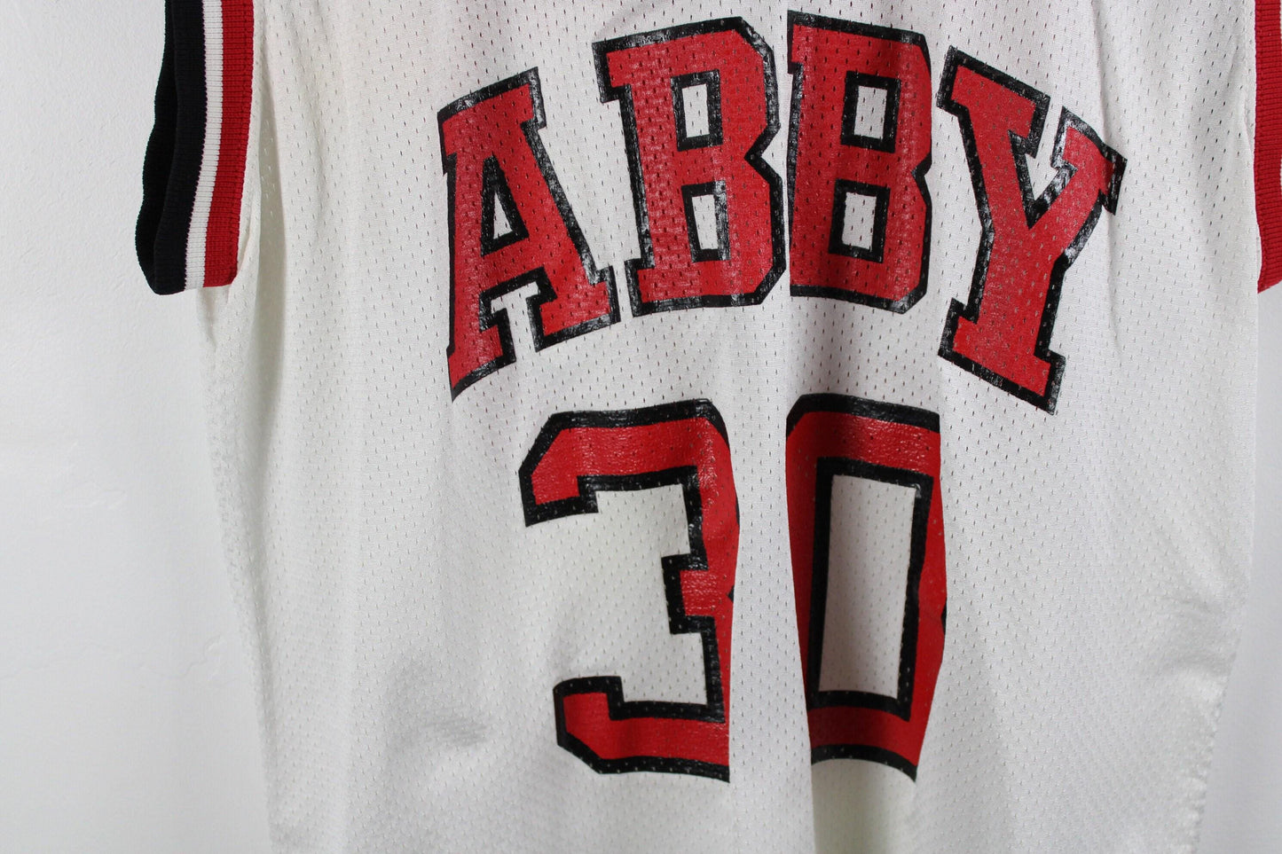 Vintage 1990s abby basketball #30 high school jersey - made in usa - size large