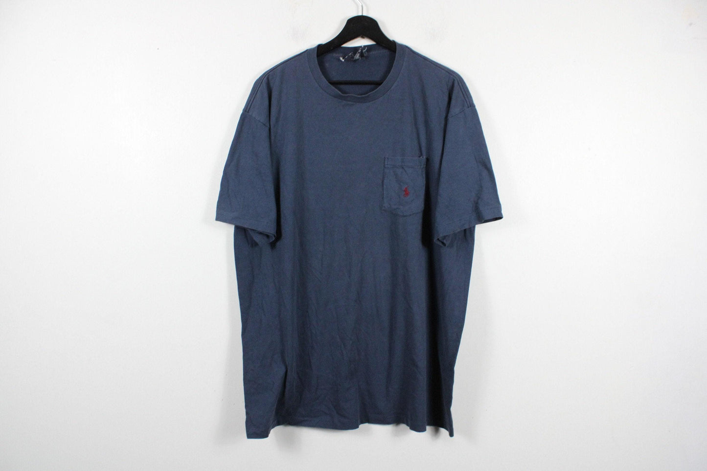 Polo t-shirt / 90s vintage ralph lauren pony logo top / hip hop clothing / streetwear