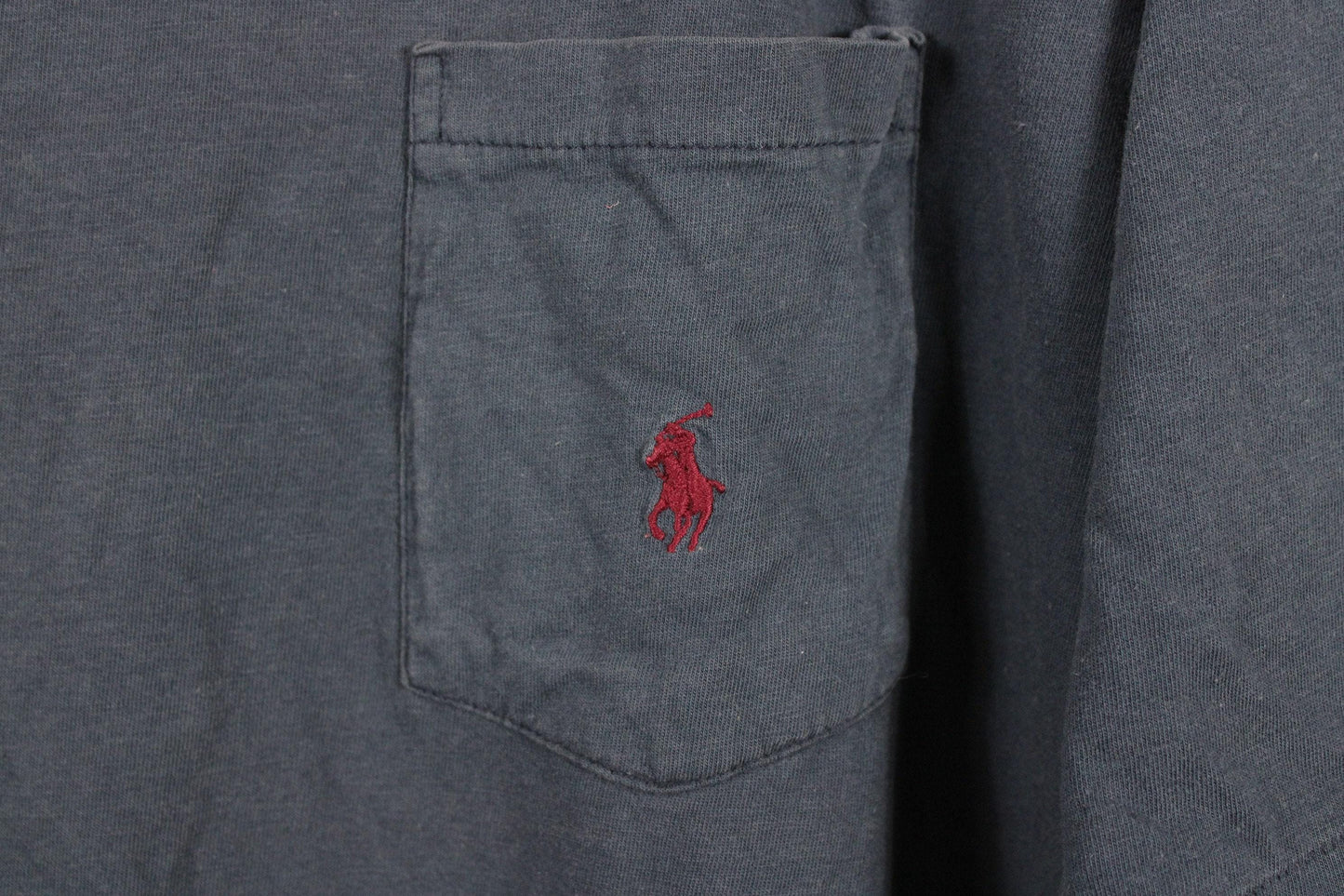 Polo t-shirt / 90s vintage ralph lauren pony logo top / hip hop clothing / streetwear