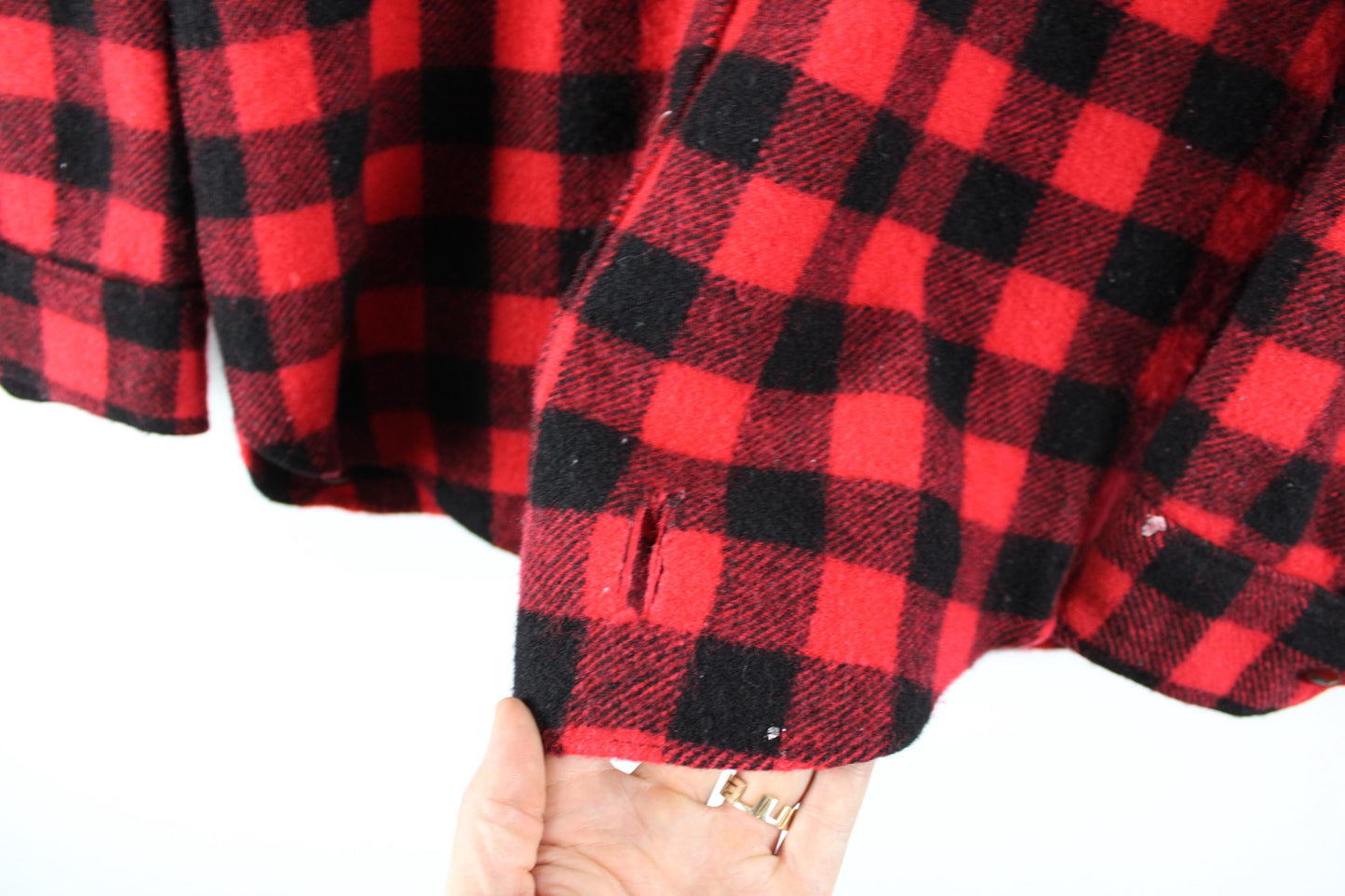 Red Plaid Lined Lumberjack Jacket | Vintage Woolrich Cozy Outdoor Coat