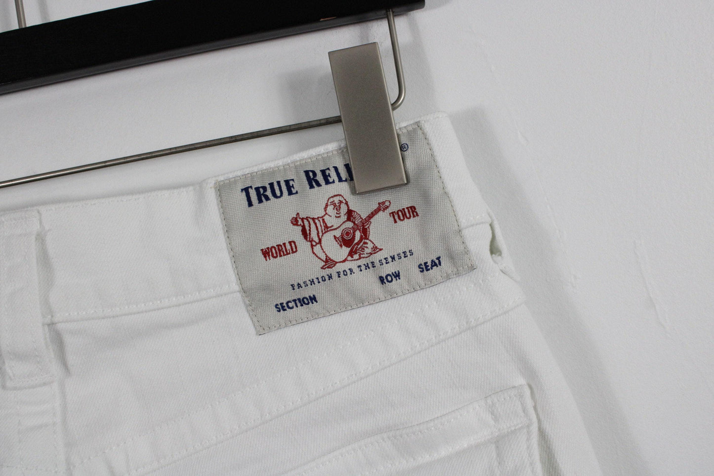 True religion jean shorts / 90s vintage denim jorts streetwear / hip hop clothing